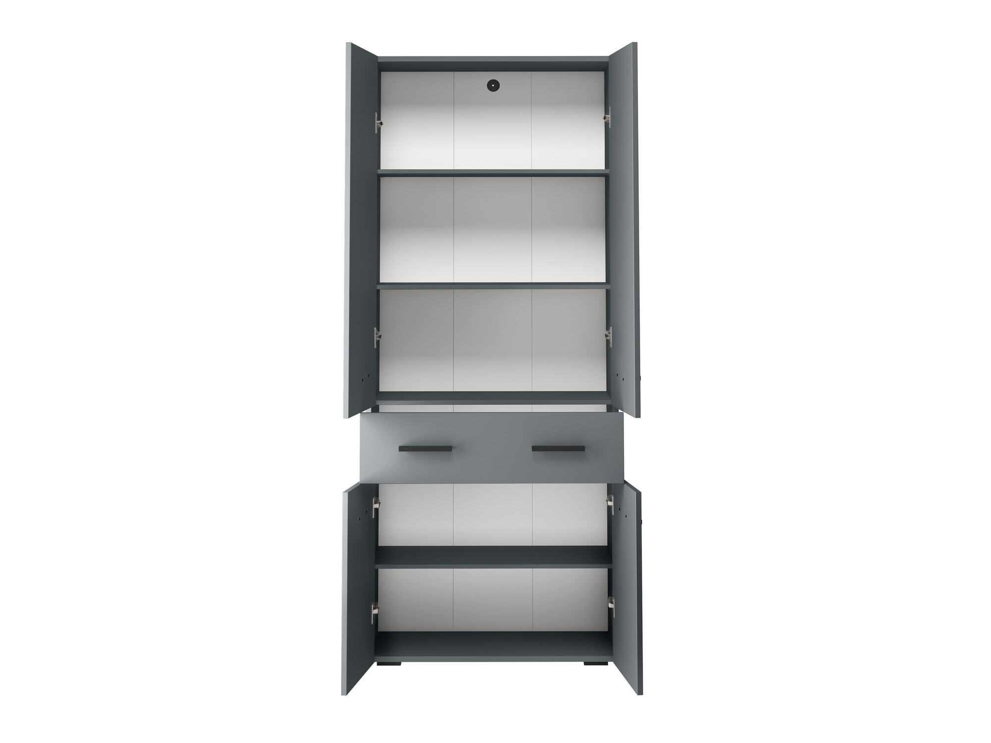 Armário de casa de banho de chão para lavatório Larlori 107 (Antracite)