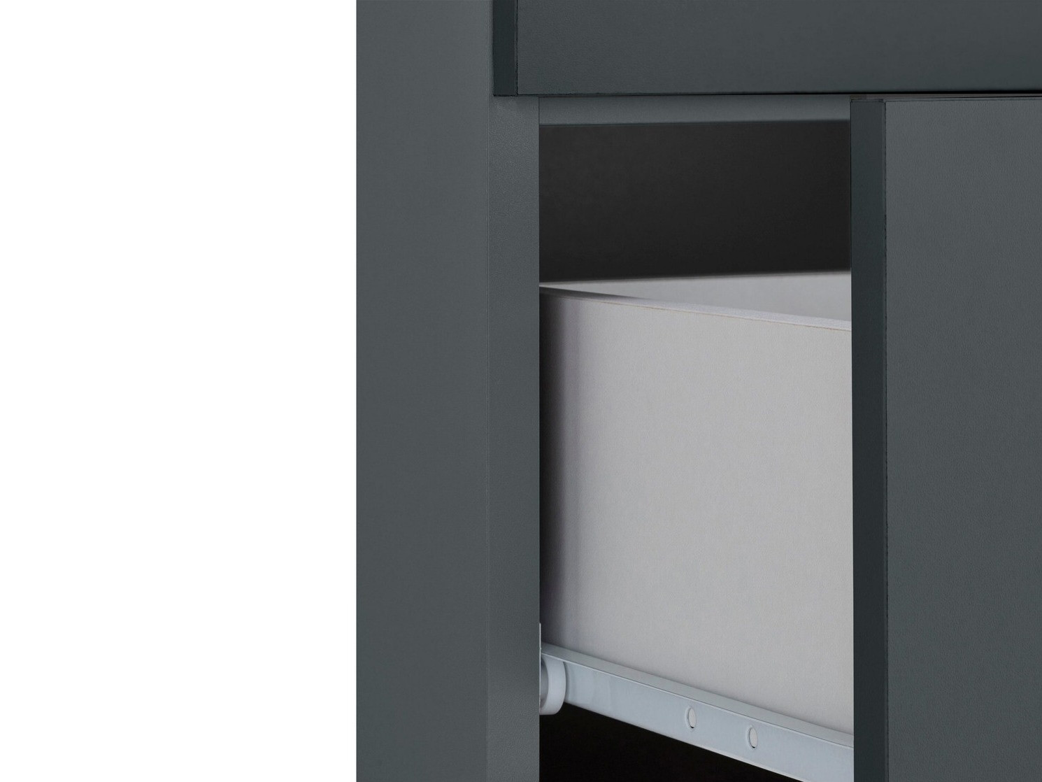 Armário de casa de banho de chão para lavatório Larlori 107 (Antracite)