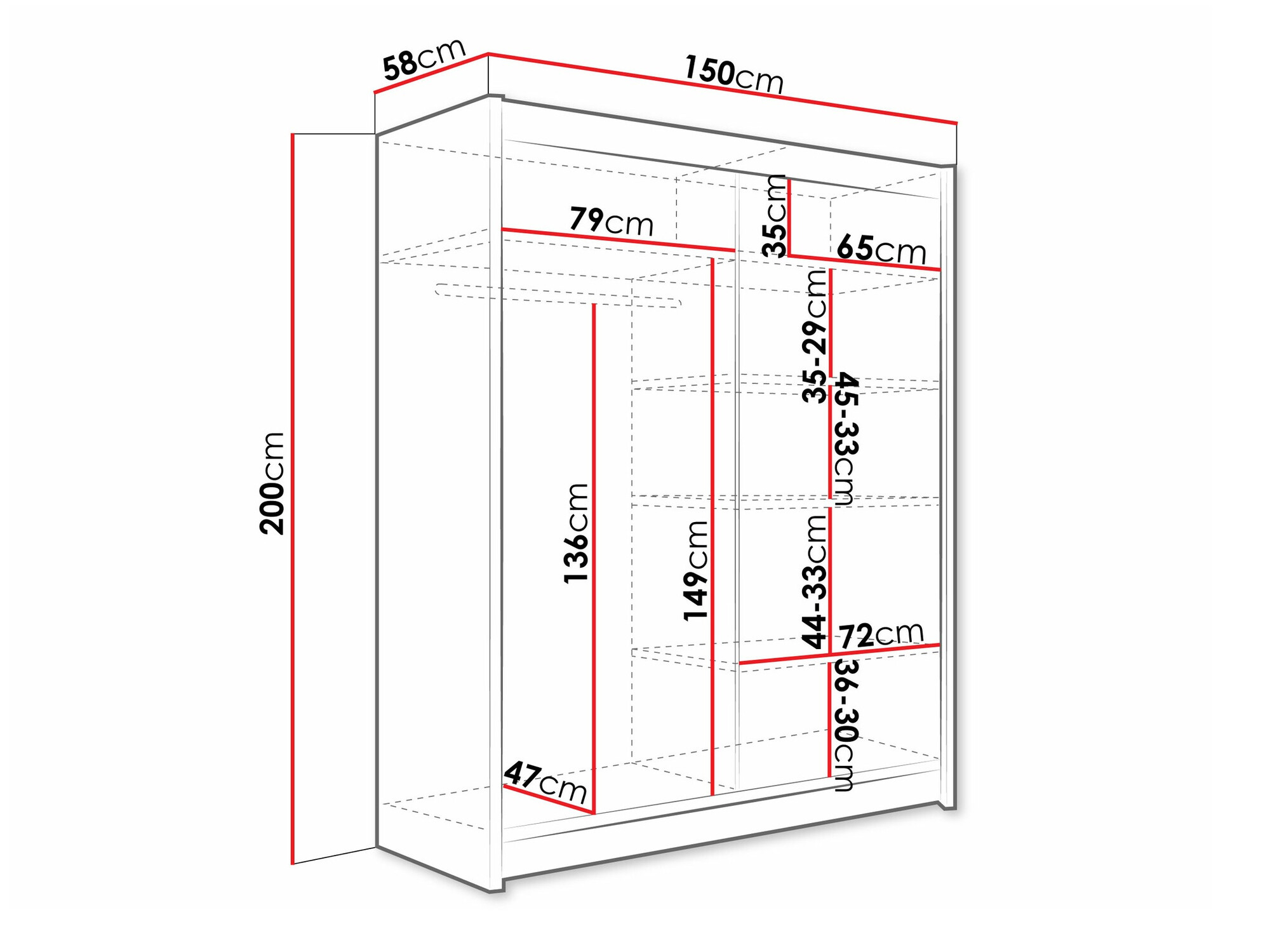 Roupeiro Closico 132 (Caxemira)