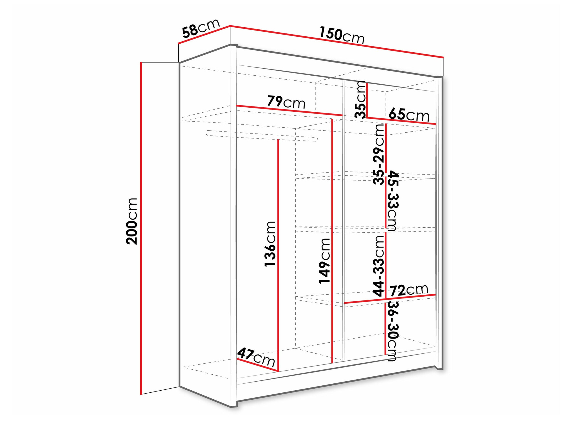 Roupeiro Closico Camera IV (Preto)