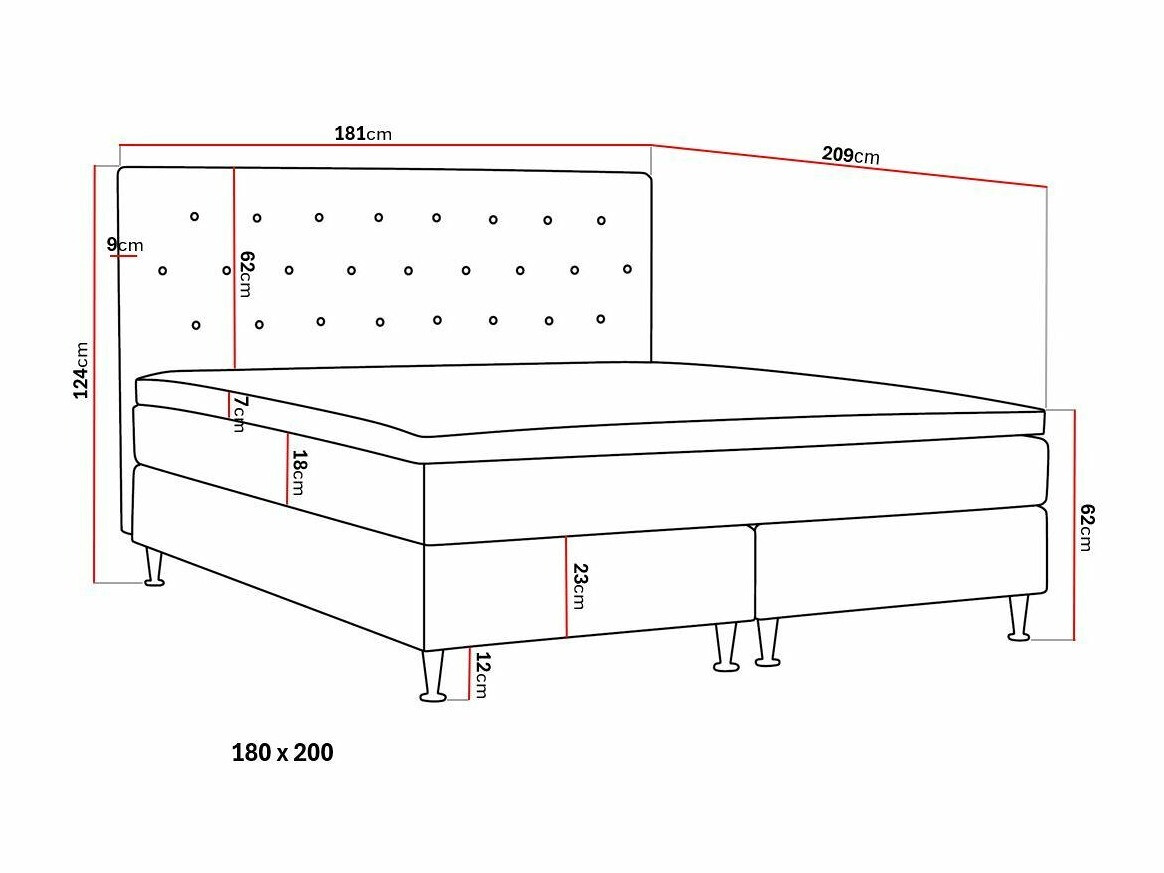 Cama continental Seattle 198 (Verita 81)