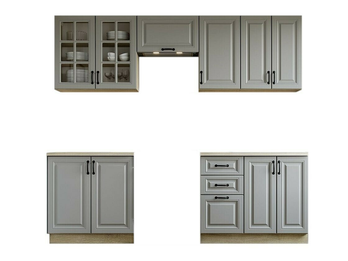 Conjunto para cozinha Houston 1877 (Cinzento)