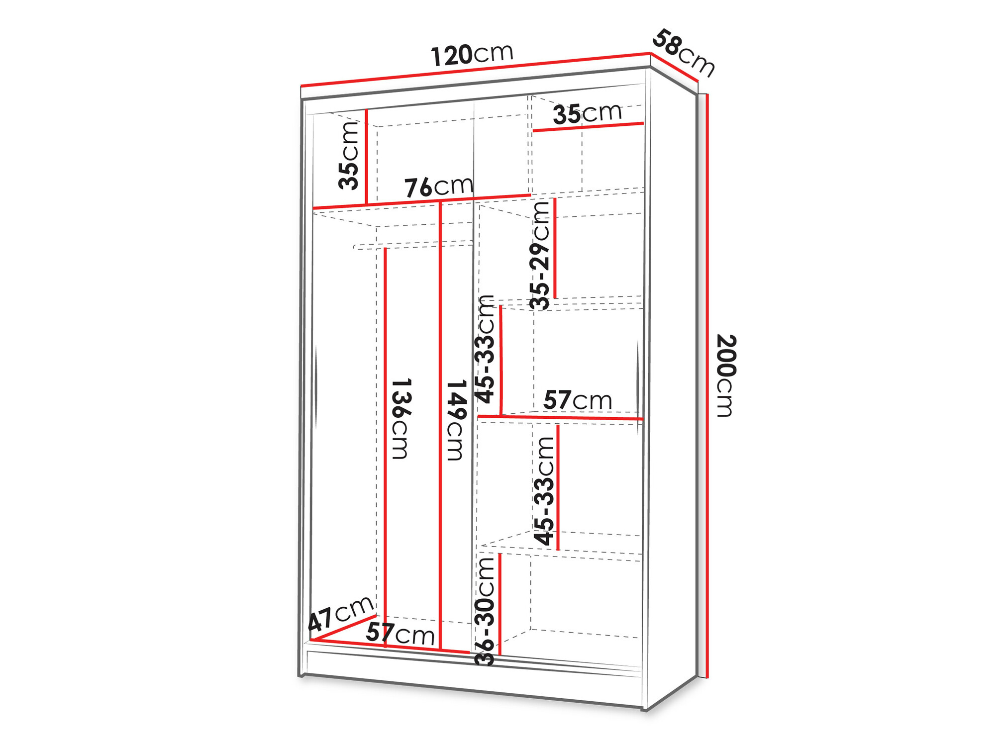 Roupeiro Closico Salvor I (Preto + Carvalho Artisan)