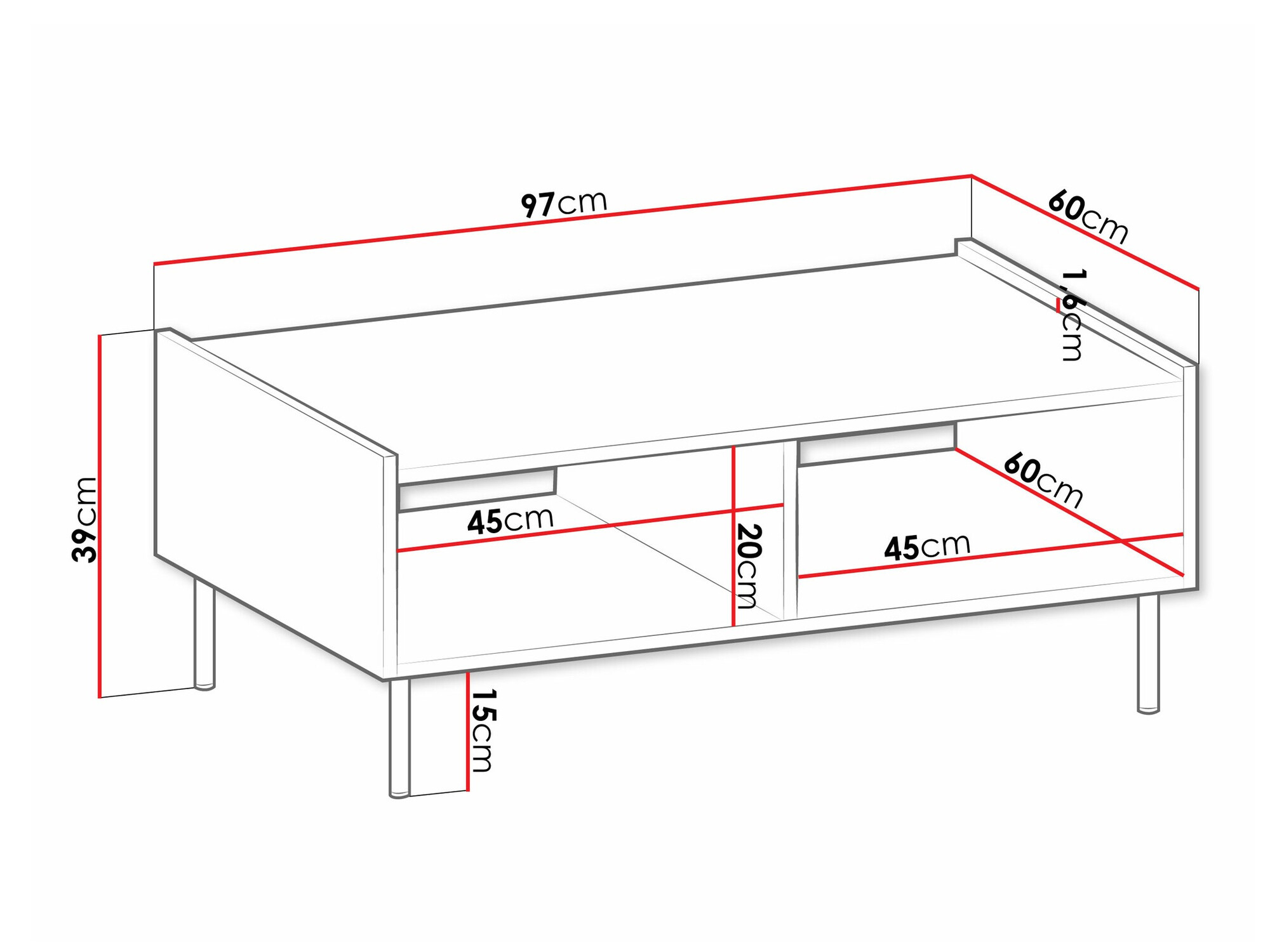 Mesa para revistas Comfivo Belviro 102
