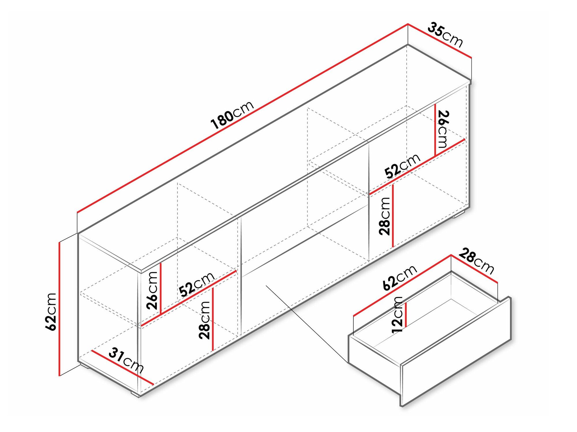 Móvel de TV Sarasota 190 (Carvalho wotan)