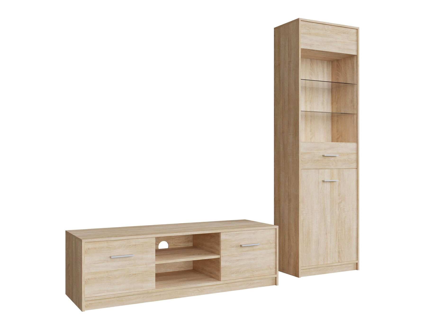 Conjunto para sala de estar Novsore 161 (Carvalho sonoma)