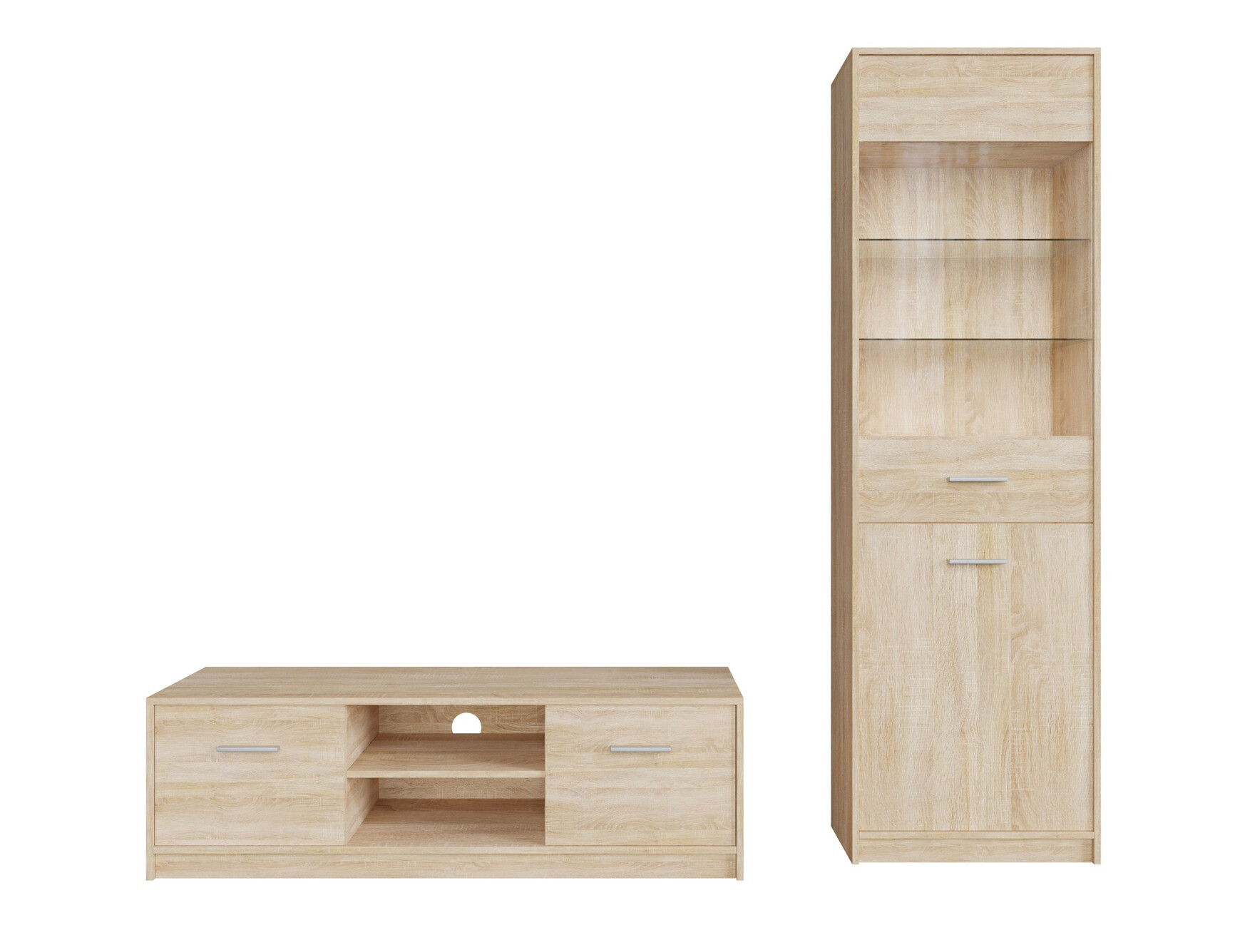 Conjunto para sala de estar Novsore 161 (Carvalho sonoma)