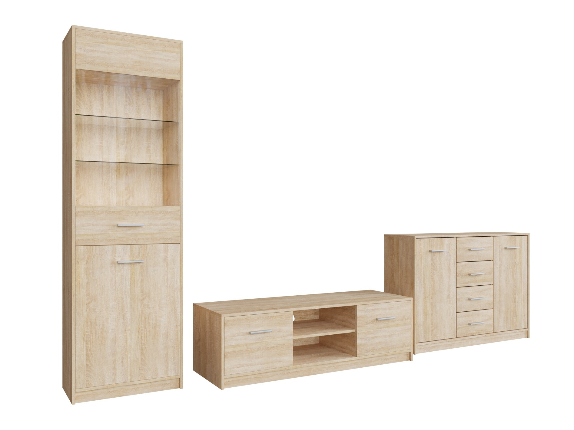 Conjunto para sala de estar Novsore 162 (Carvalho sonoma)