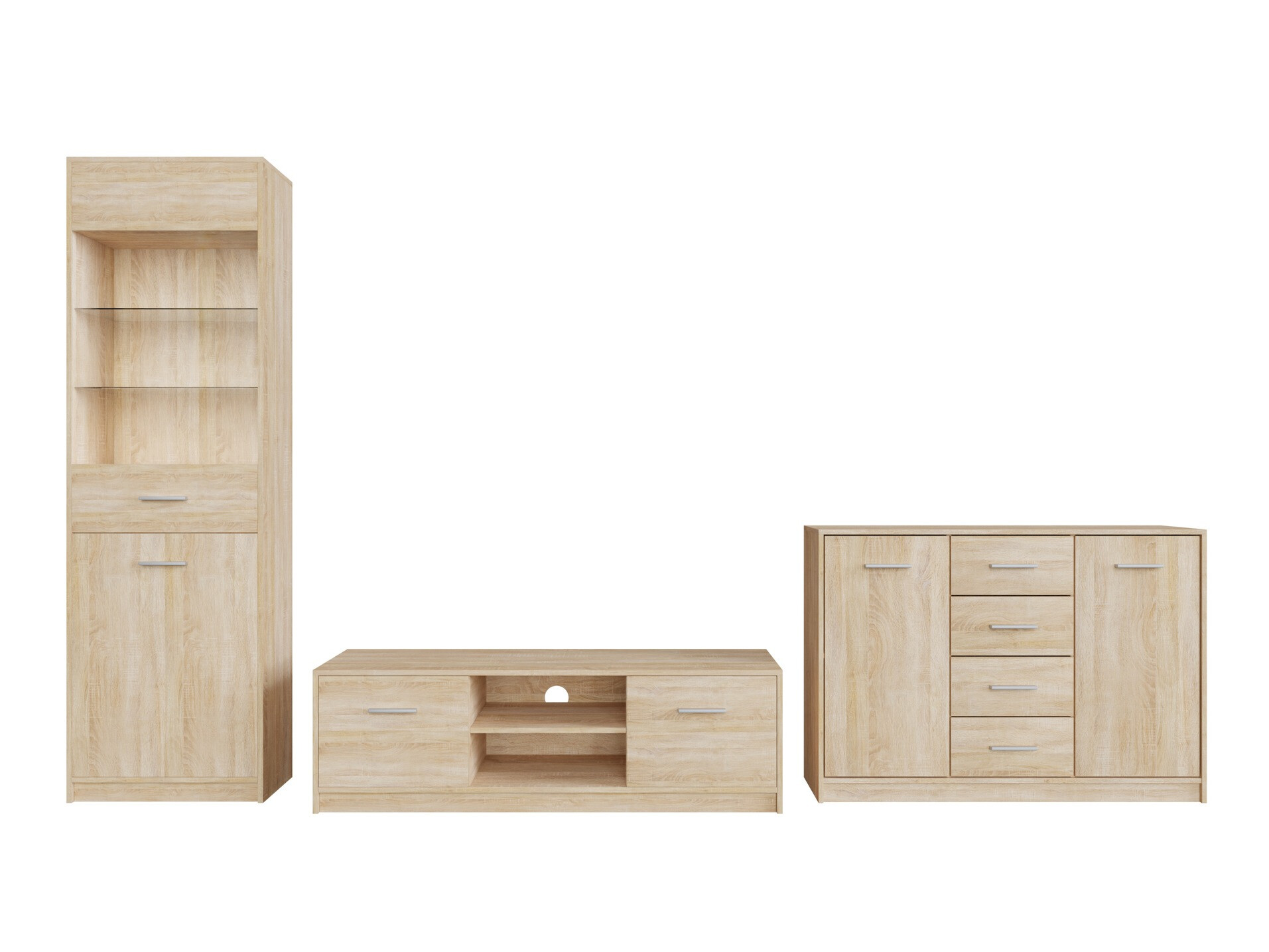 Conjunto para sala de estar Novsore 162 (Carvalho sonoma)