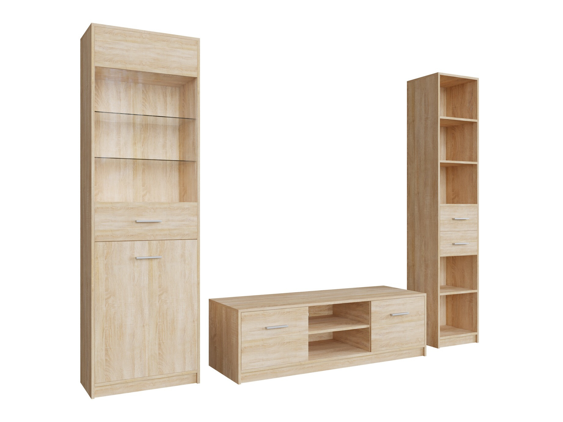 Conjunto para sala de estar Novsore 163 (Carvalho sonoma)