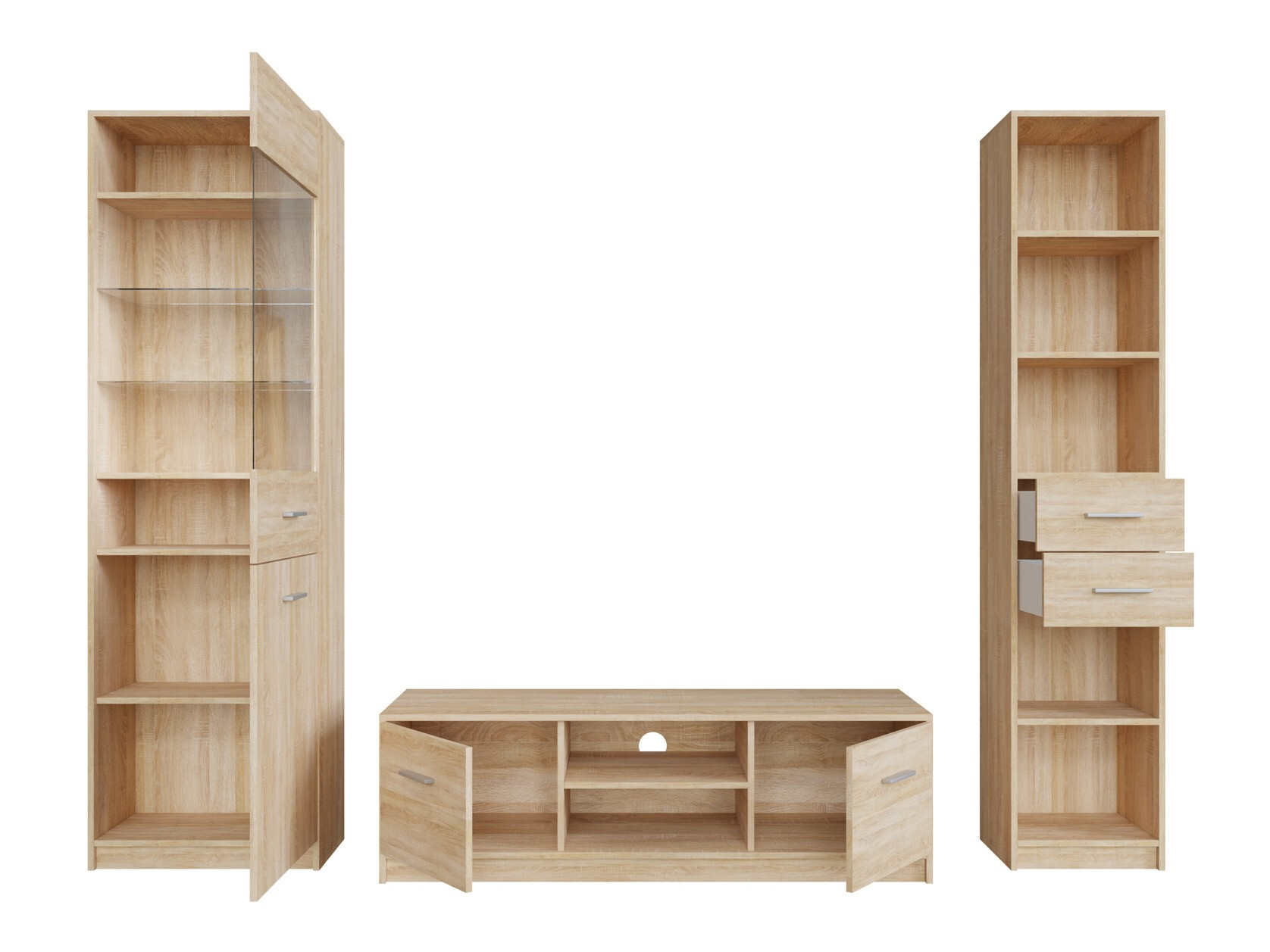 Conjunto para sala de estar Novsore 163 (Carvalho sonoma)