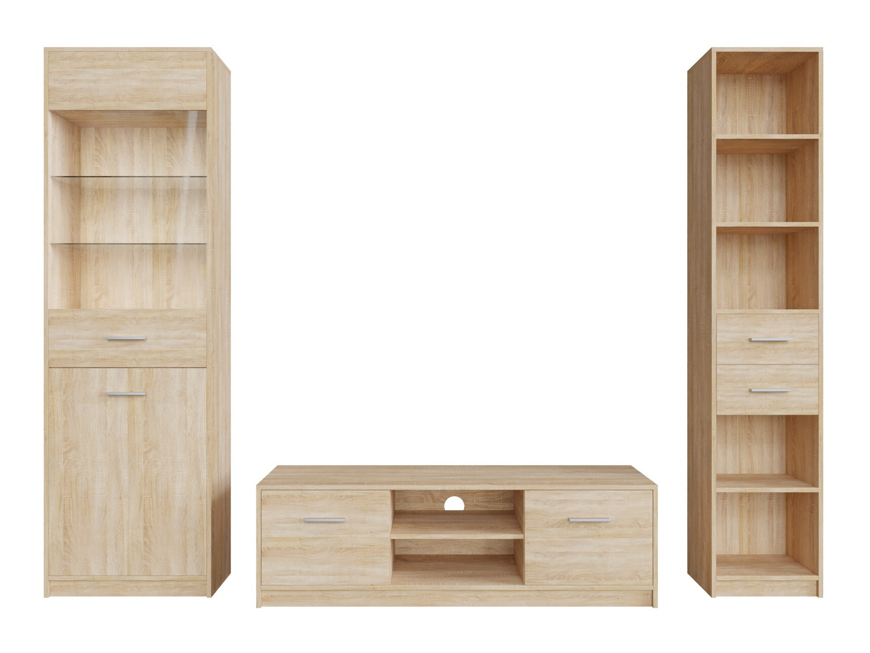 Conjunto para sala de estar Novsore 163 (Carvalho sonoma)