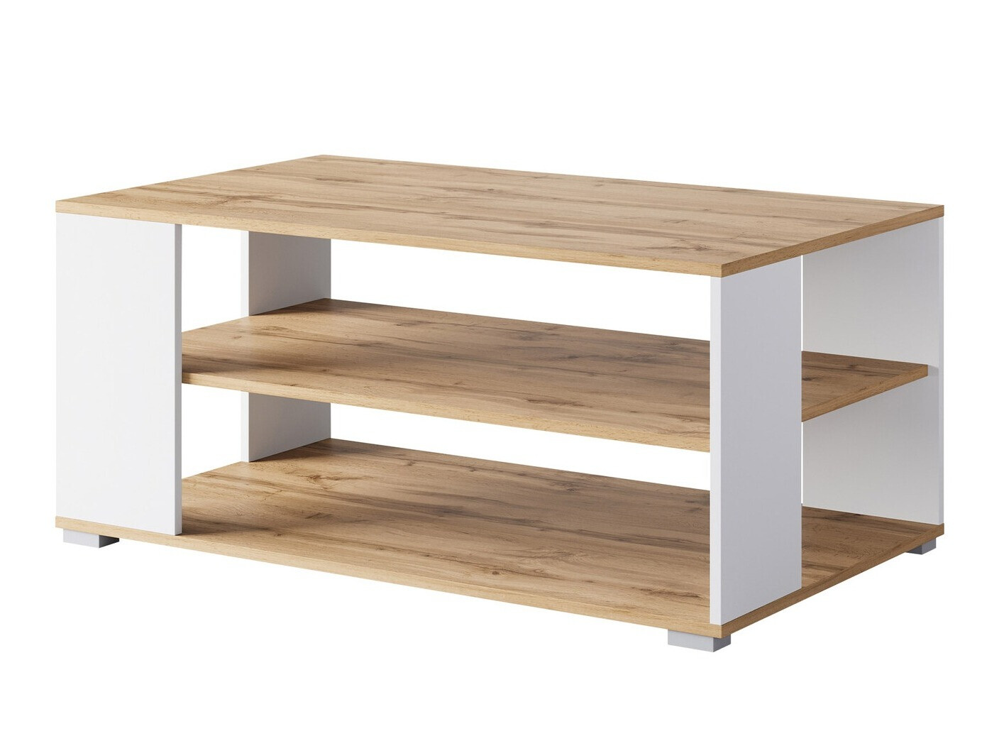 Mesa de centro Sarasota 187 (Carvalho wotan + Branco)