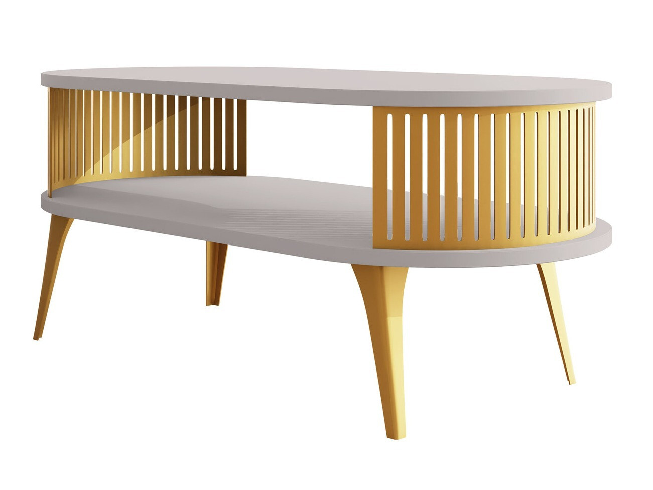 Mesa de centro Vitum IV (Dourado + Caxemira)