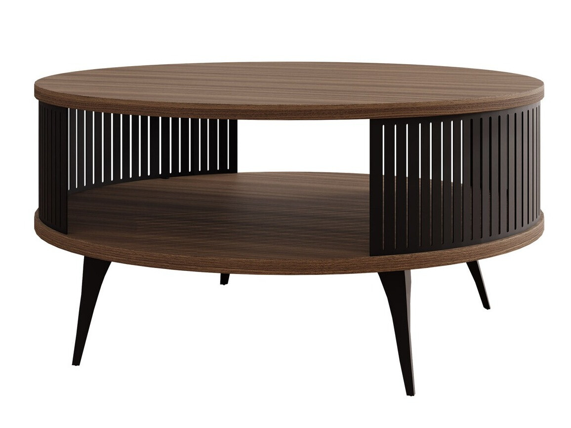 Mesa de centro Vitum (Preto + Nogueira)