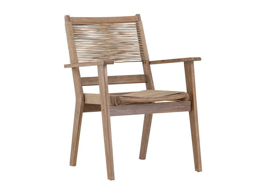 Cadeira para o exterior Dallas 4772 (Castanho escuro + Acácia)