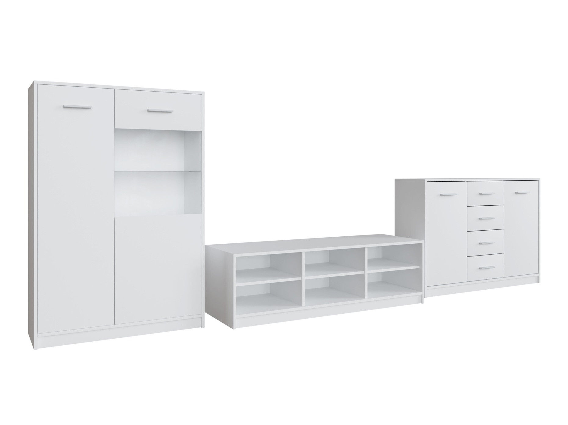 Conjunto para sala de estar Novsore 165 (Branco)