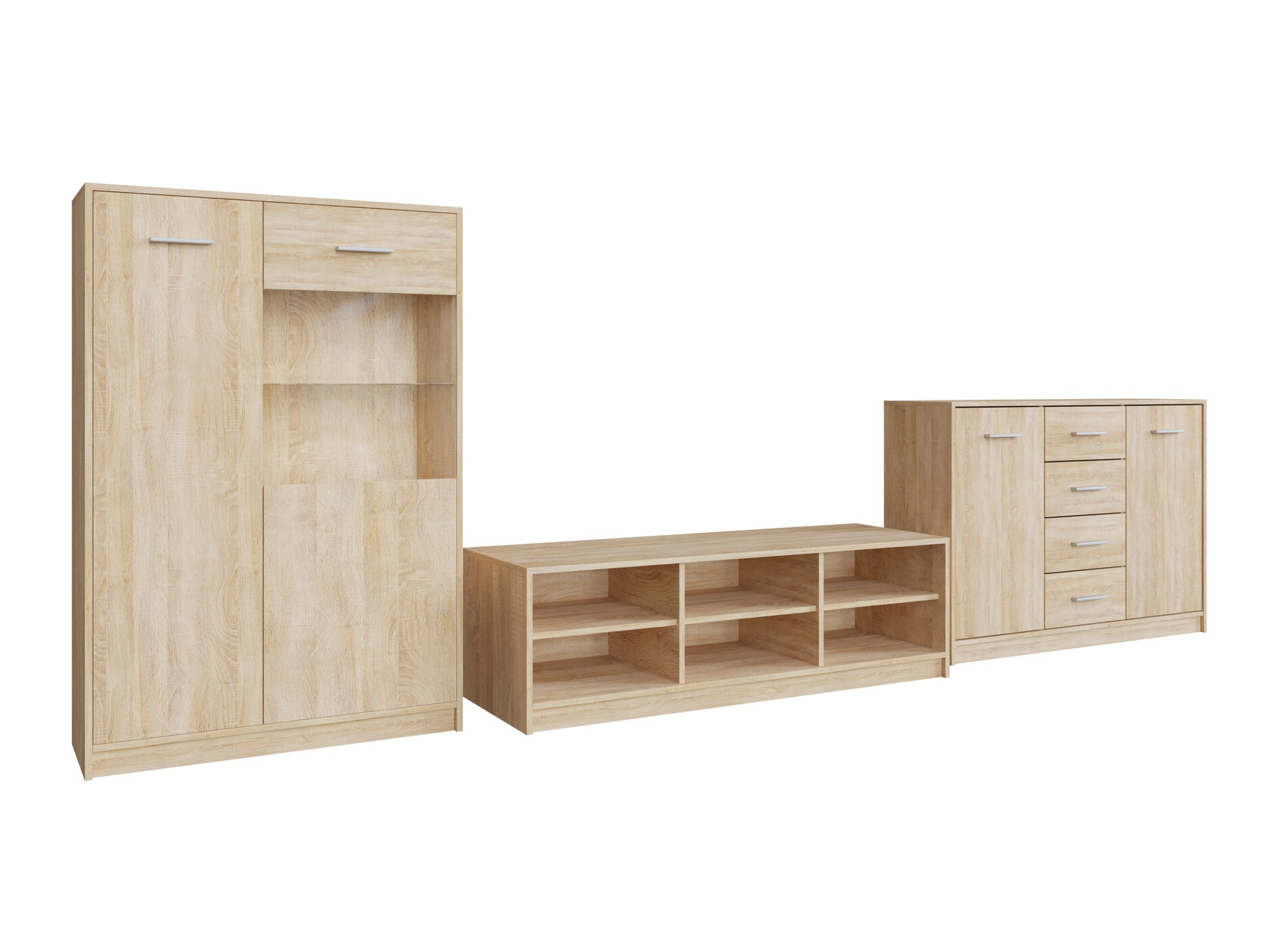 Conjunto para sala de estar Novsore 165 (Carvalho sonoma)