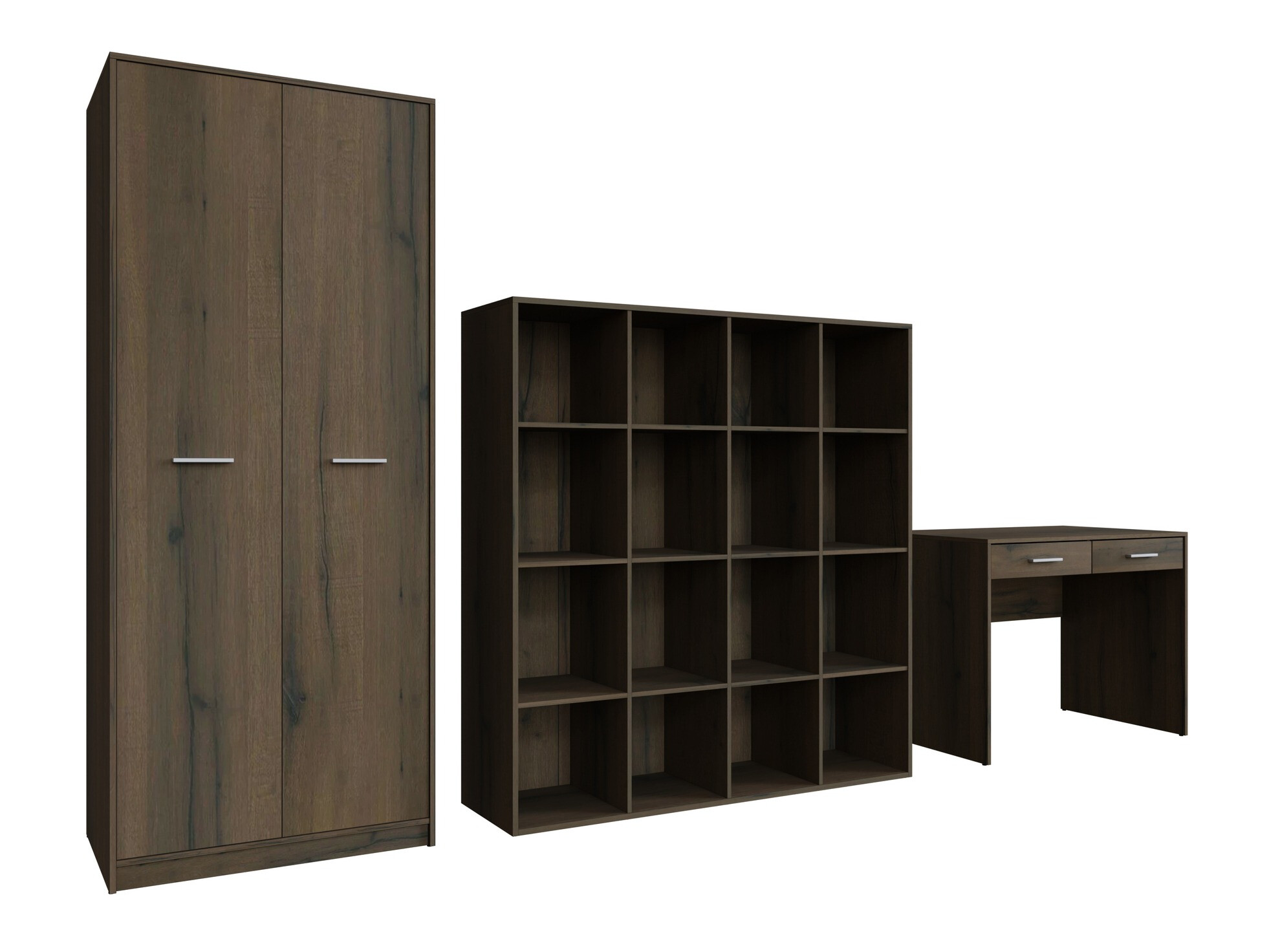 Conjunto para escritório em casa Novsore 166 (Carvalho escuro)