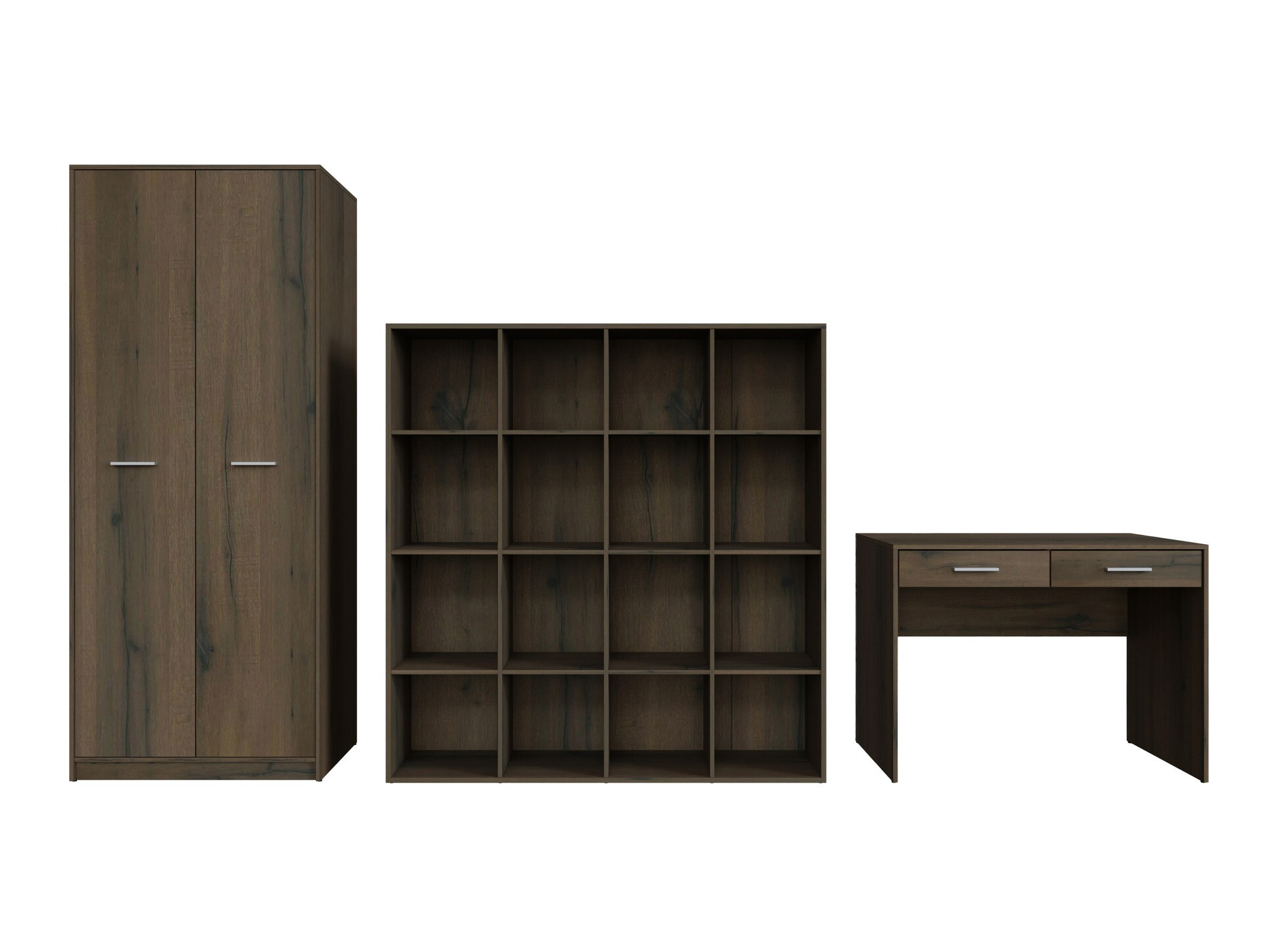 Conjunto para escritório em casa Novsore 166 (Carvalho escuro)