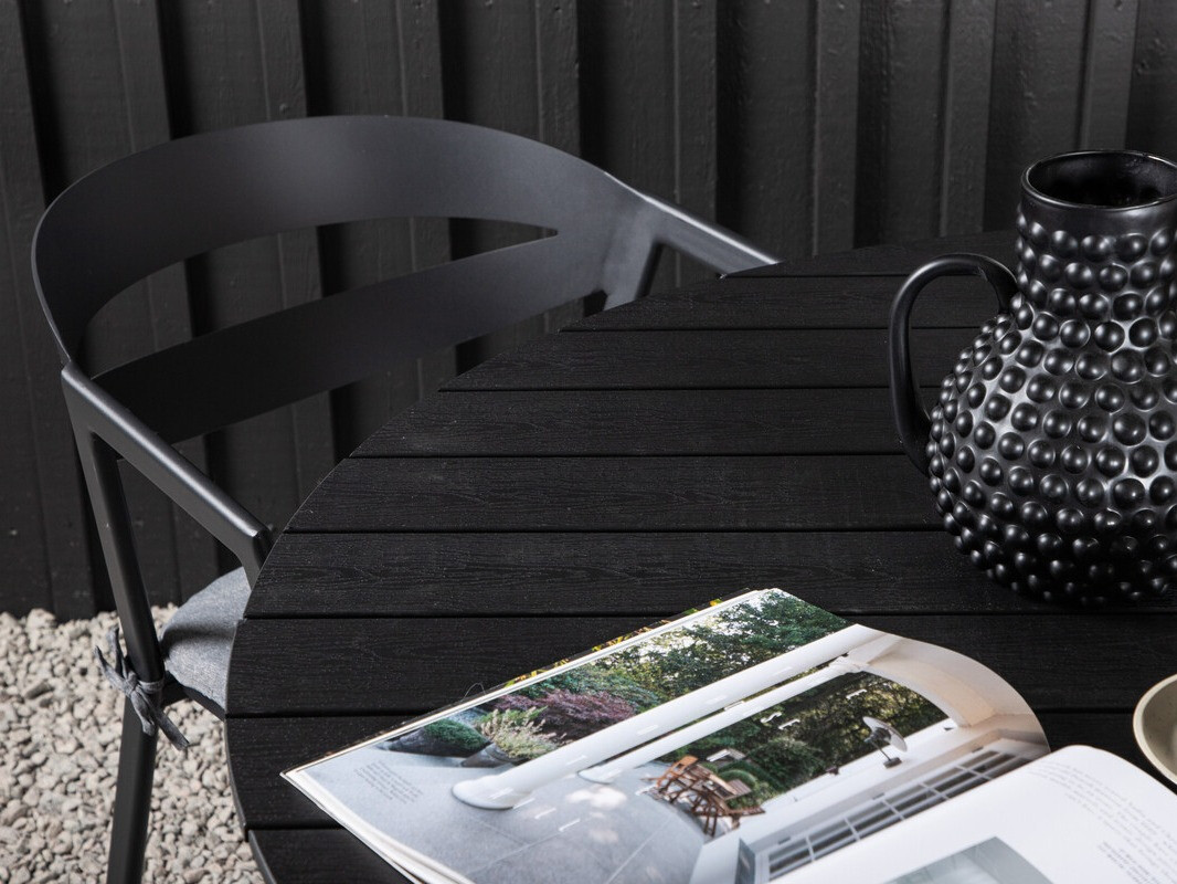 Conjunto de mesa e cadeiras Dallas 4791 (Preto)