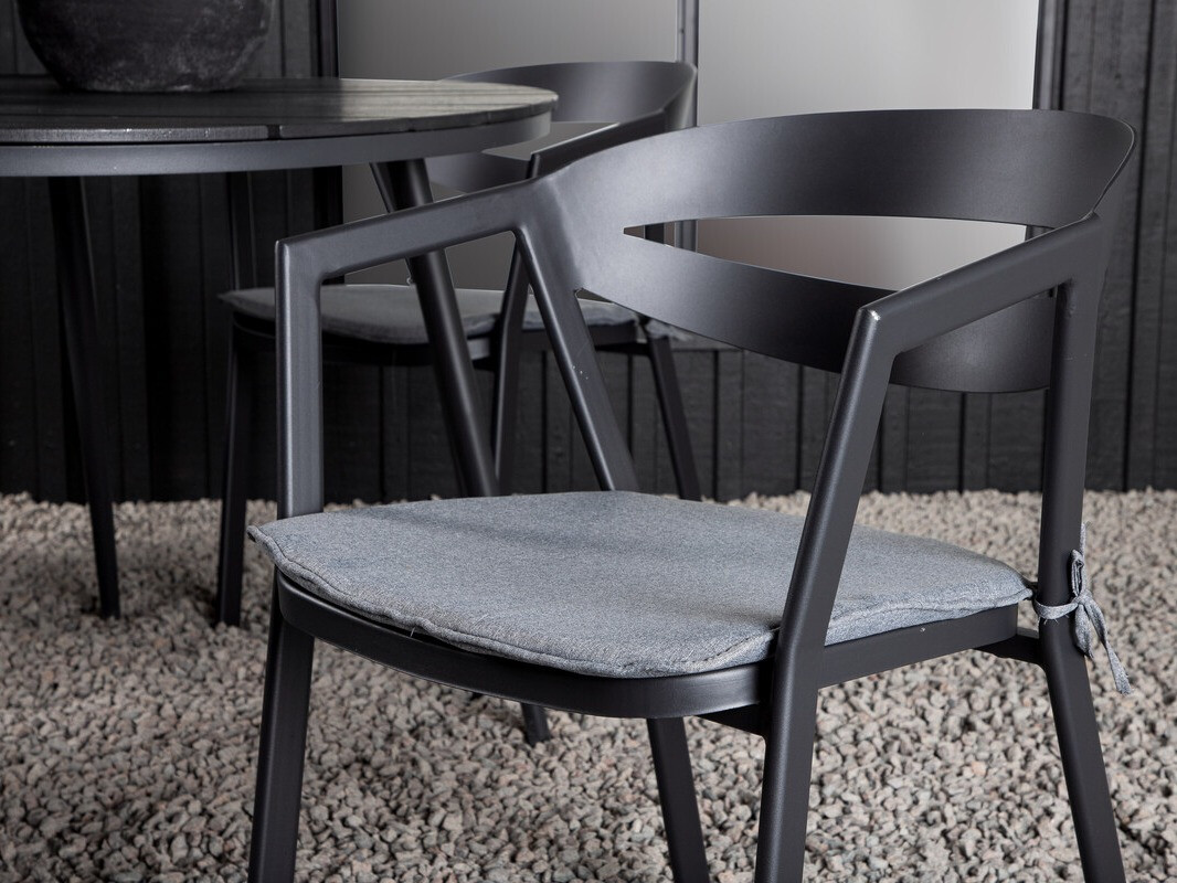 Conjunto de mesa e cadeiras Dallas 4791 (Preto)