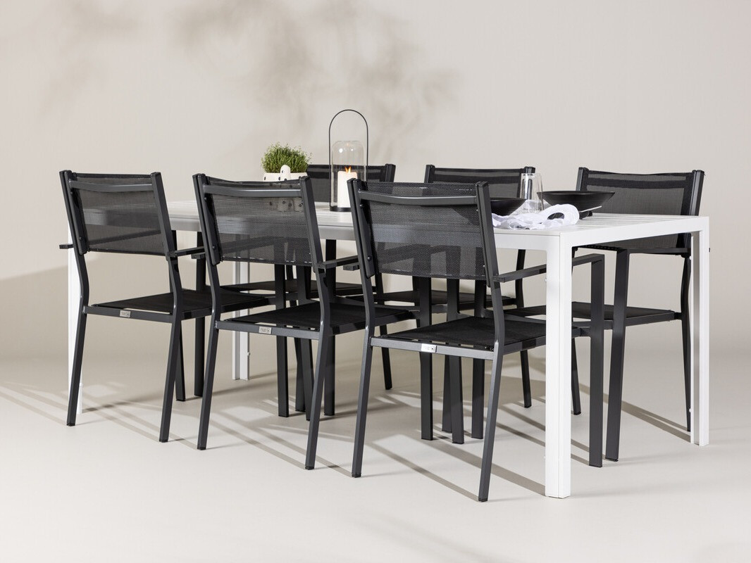 Conjunto de mesa e cadeiras Dallas 4806 (Branco)