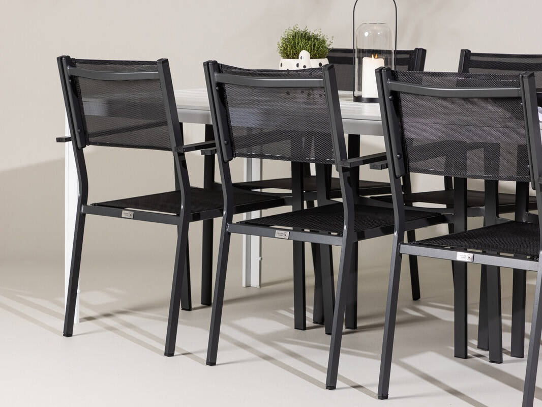 Conjunto de mesa e cadeiras Dallas 4806 (Branco)