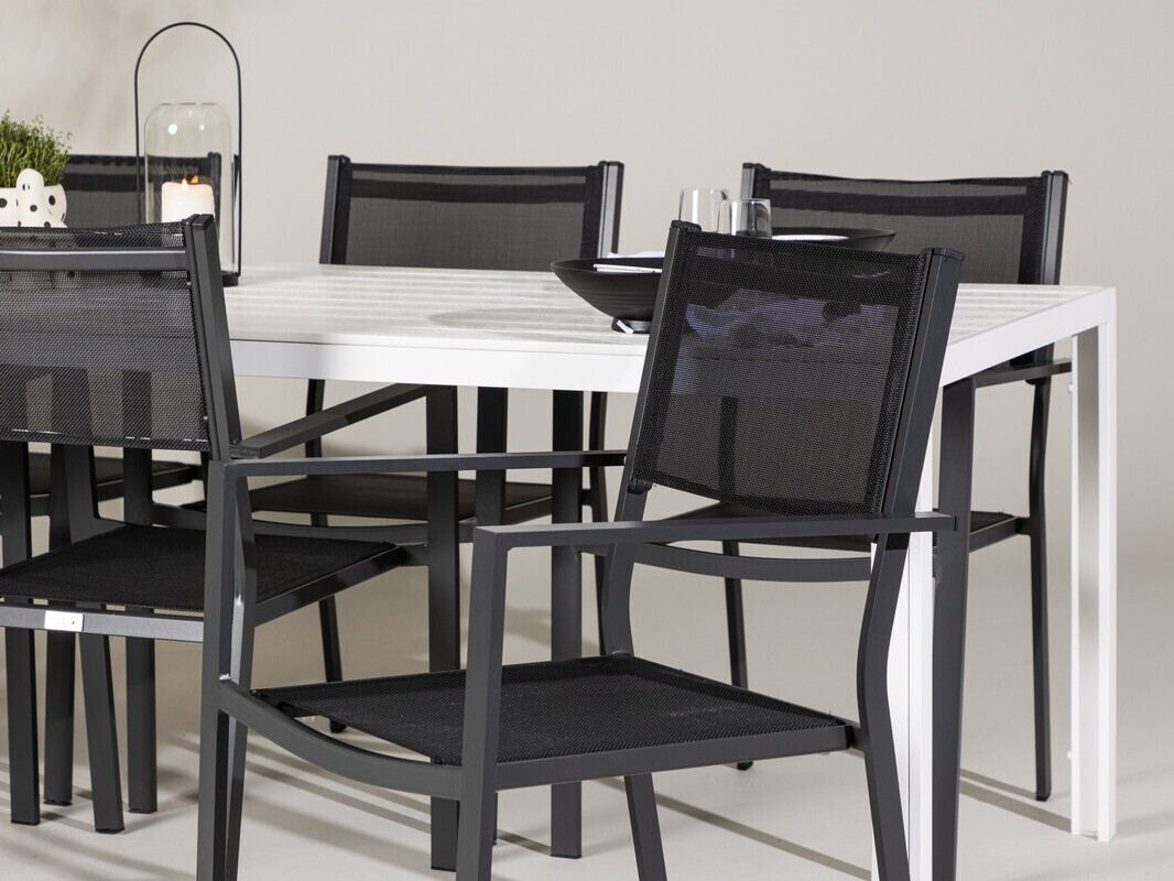 Conjunto de mesa e cadeiras Dallas 4806 (Branco)