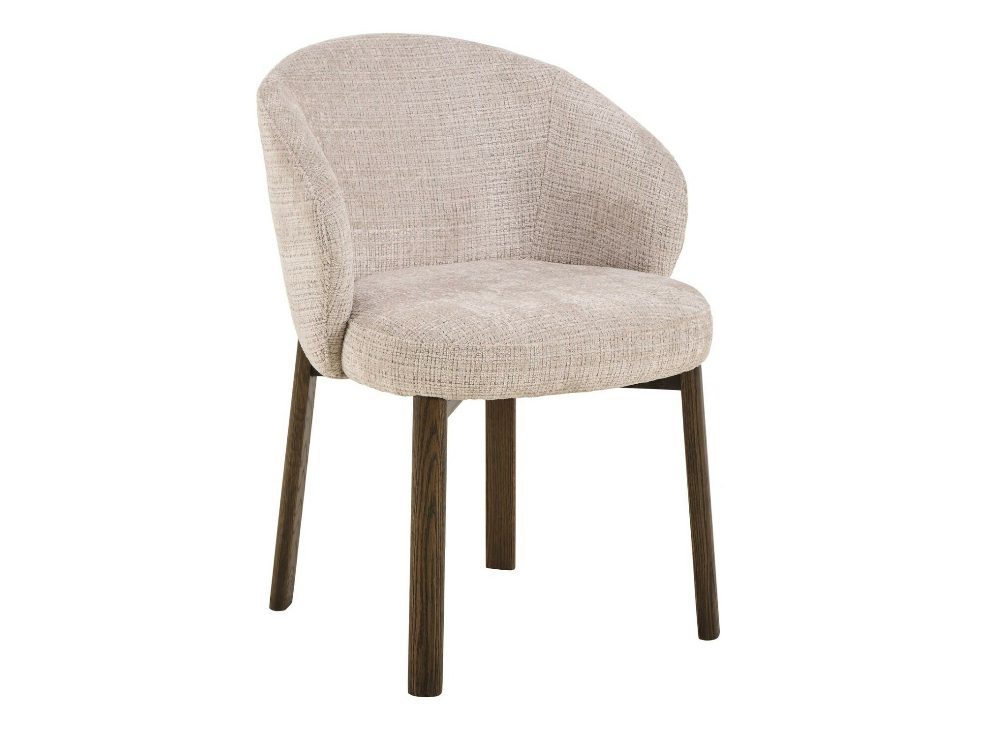 Cadeira Norsica 1001 (Bege + Castanho escuro)