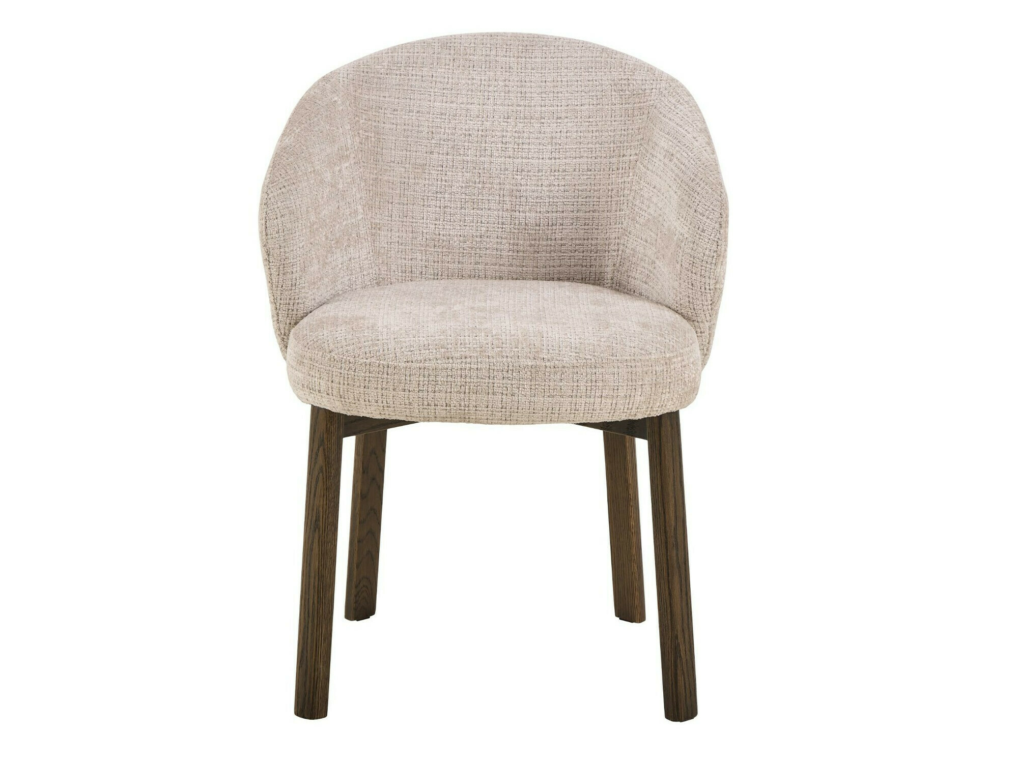 Cadeira Norsica 1001 (Bege + Castanho escuro)