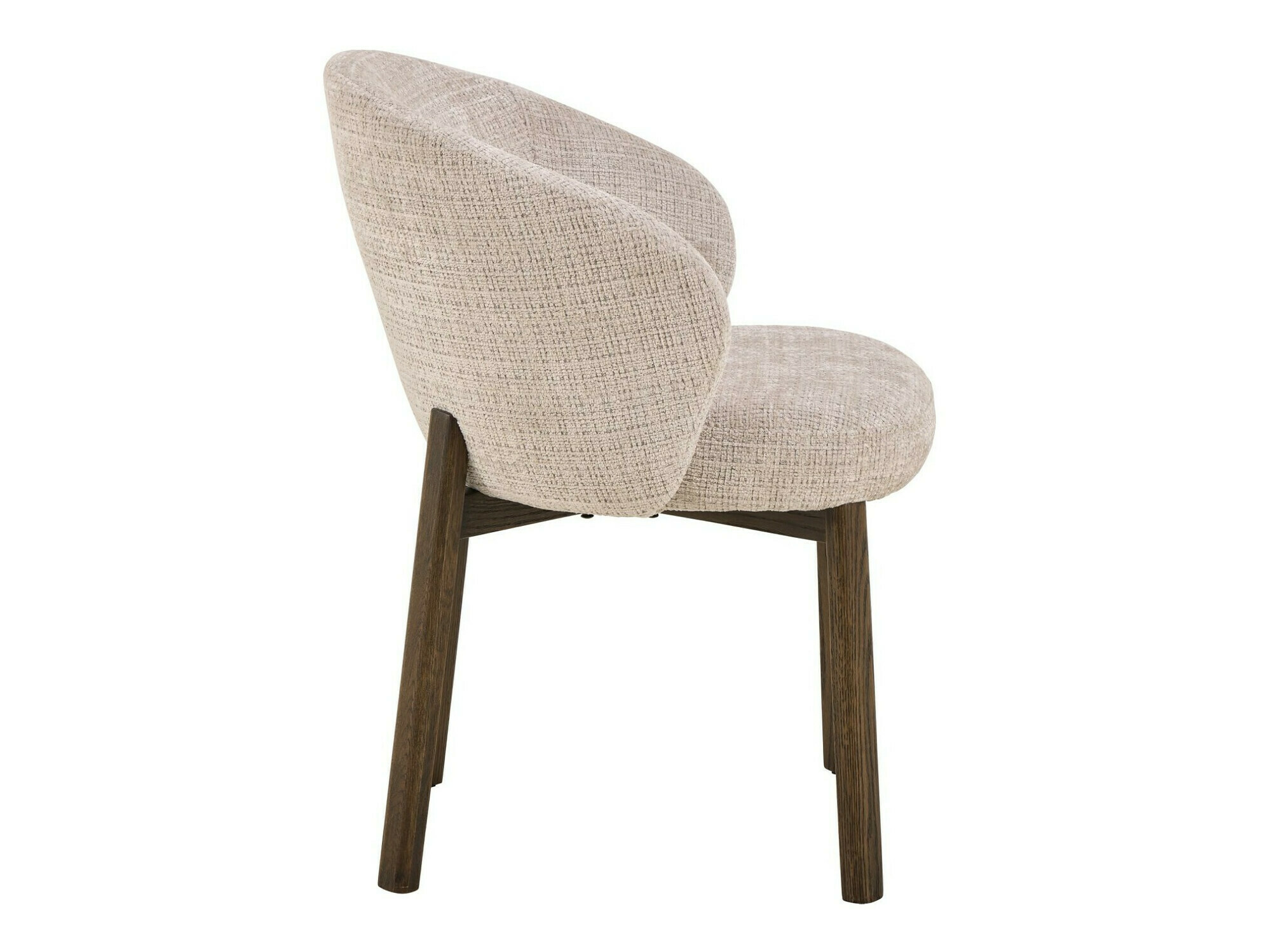 Cadeira Norsica 1001 (Bege + Castanho escuro)