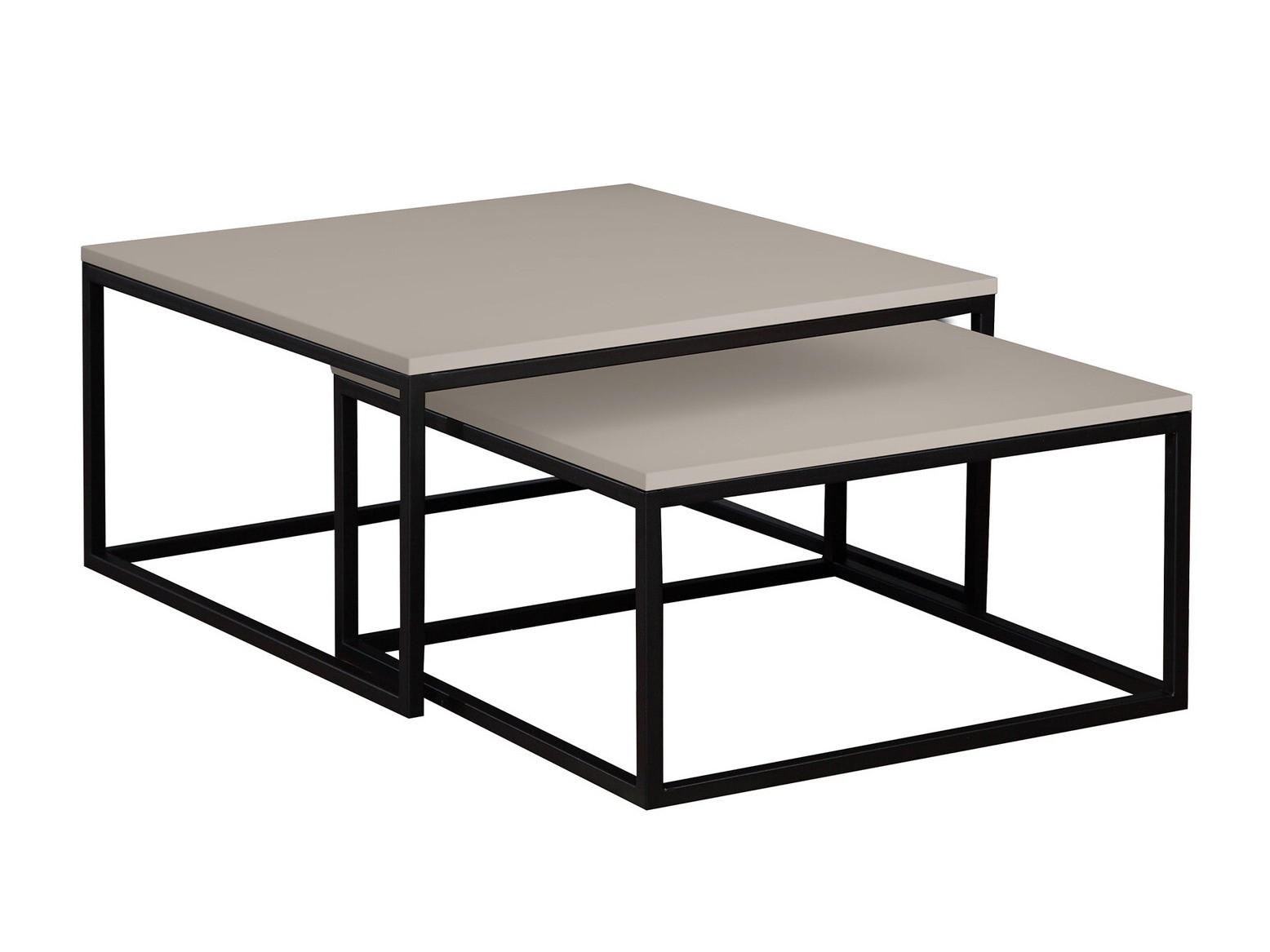 Conjunto de mesa de centro Oswego 101 (Caxemira + Preto)