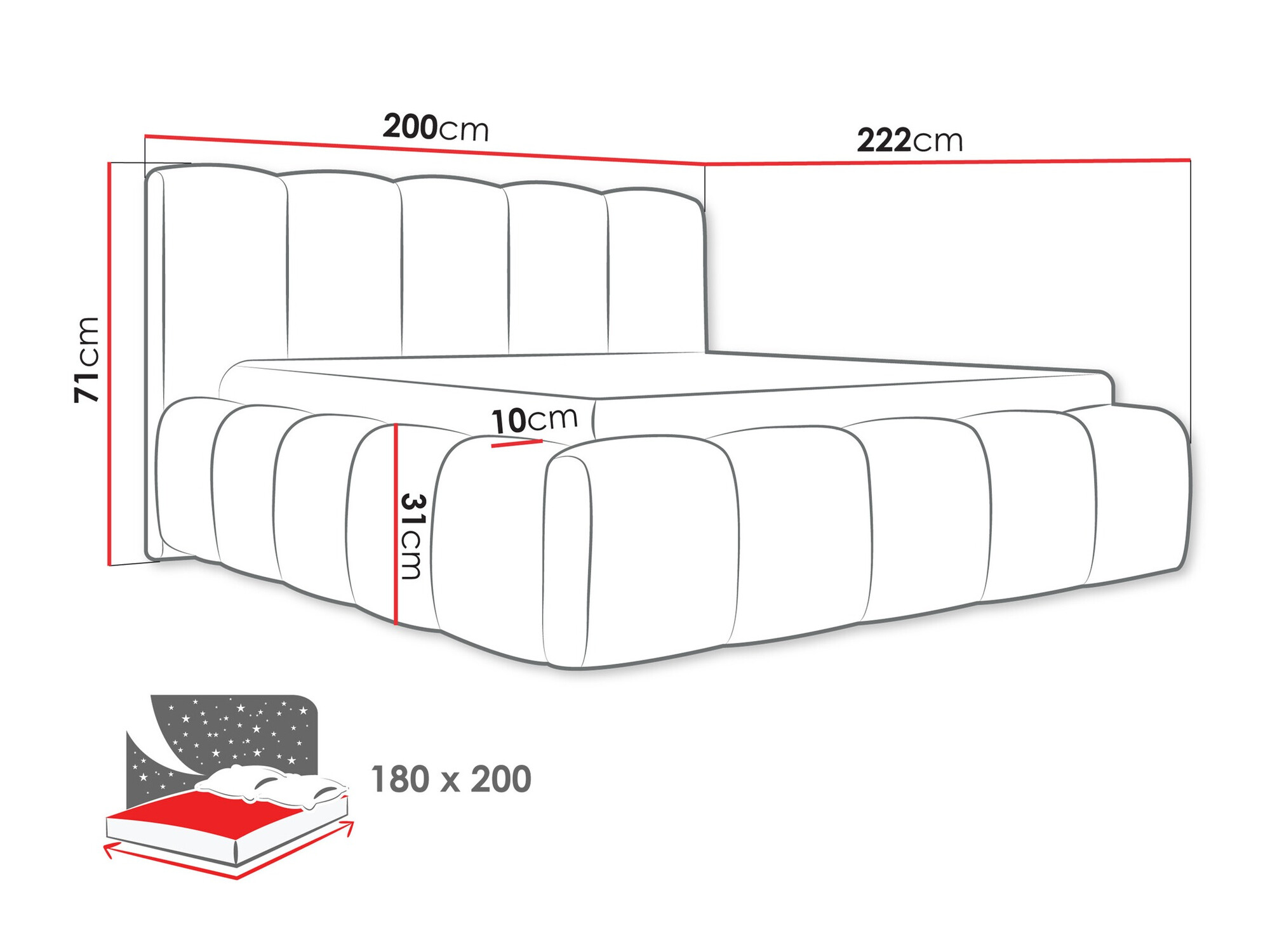 Cama TrendyNest 113 (Kronos 22)