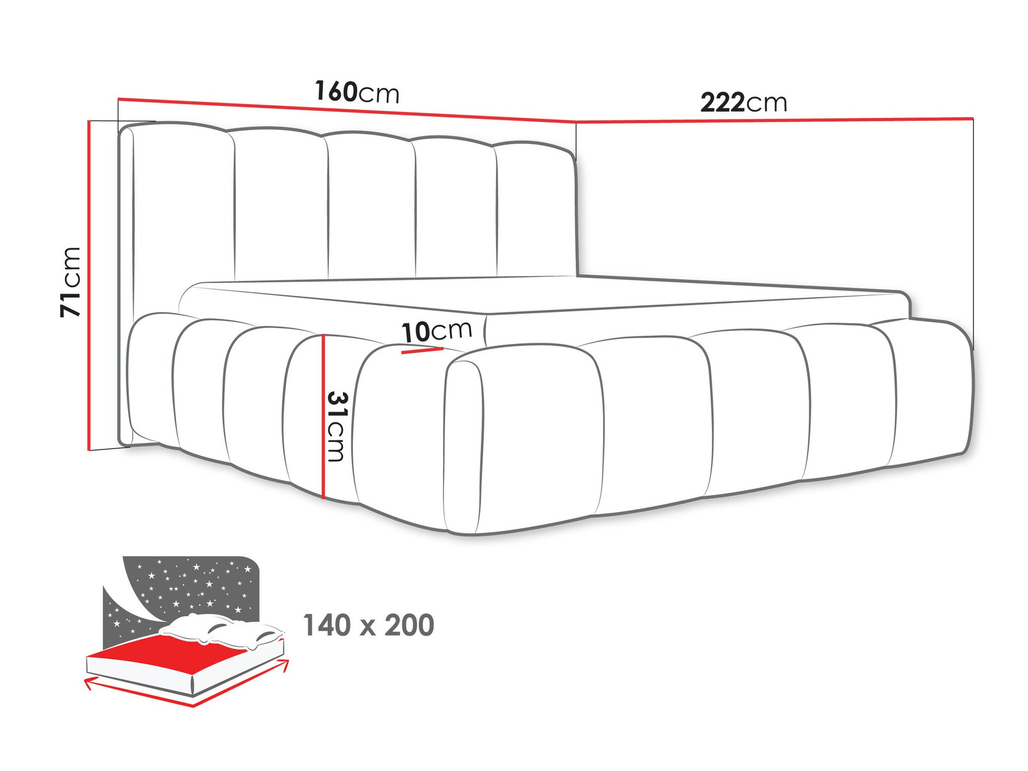 Cama TrendyNest 113 (Paros 02)