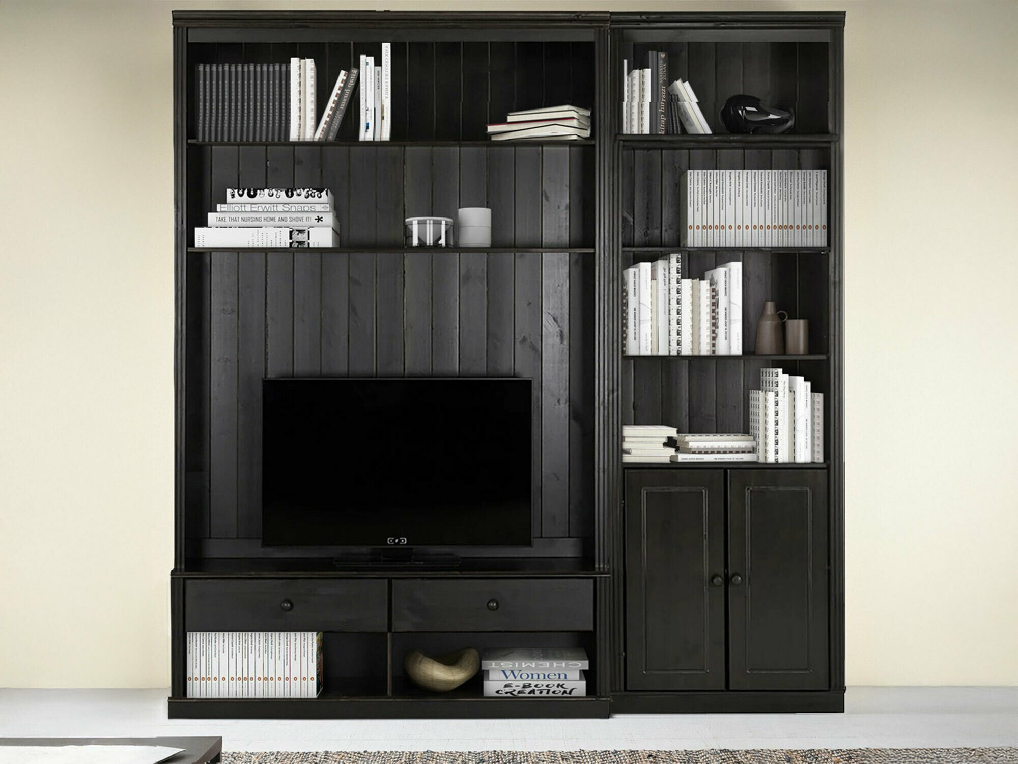 Conjunto para sala de estar Saltoro 105 (Castanho escuro)