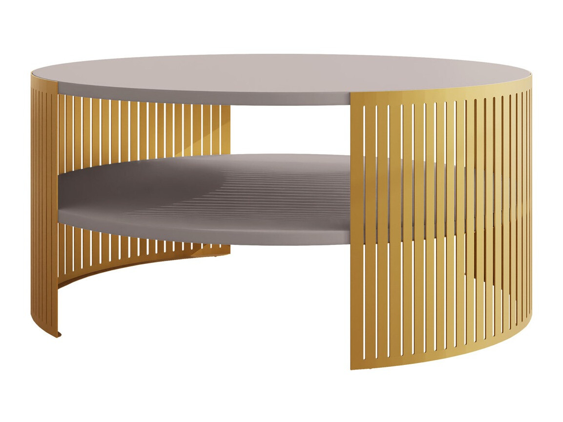 Mesa de centro Civer I (Dourado + Caxemira)