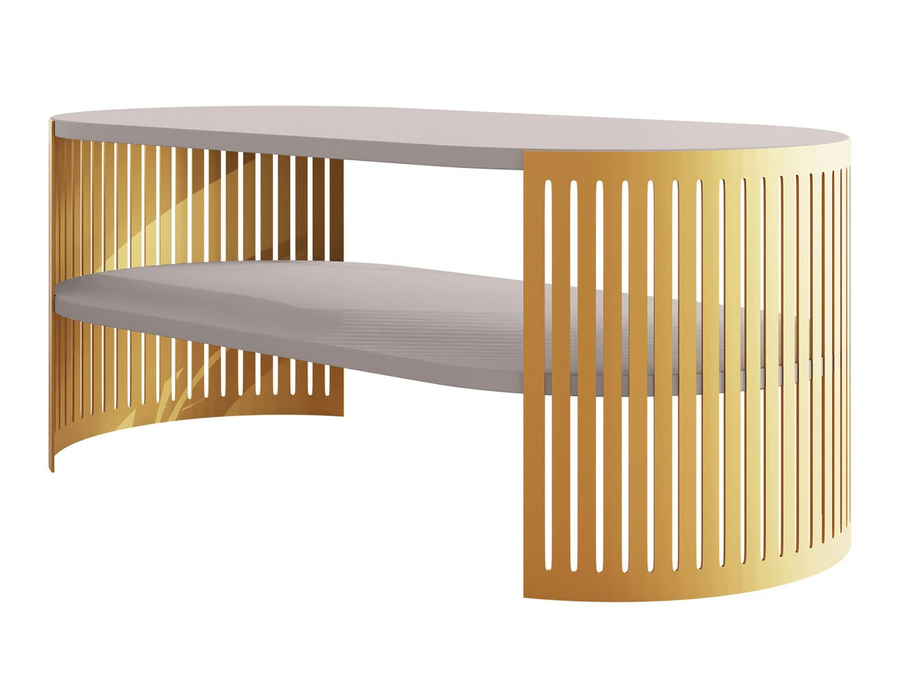 Mesa de centro Civer IV (Dourado + Caxemira)
