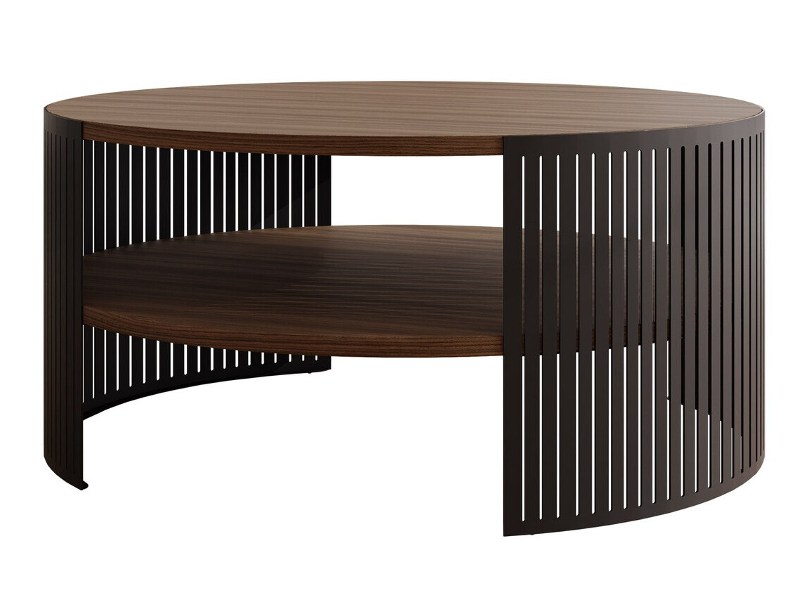 Mesa de centro Civer (Preto + Nogueira)