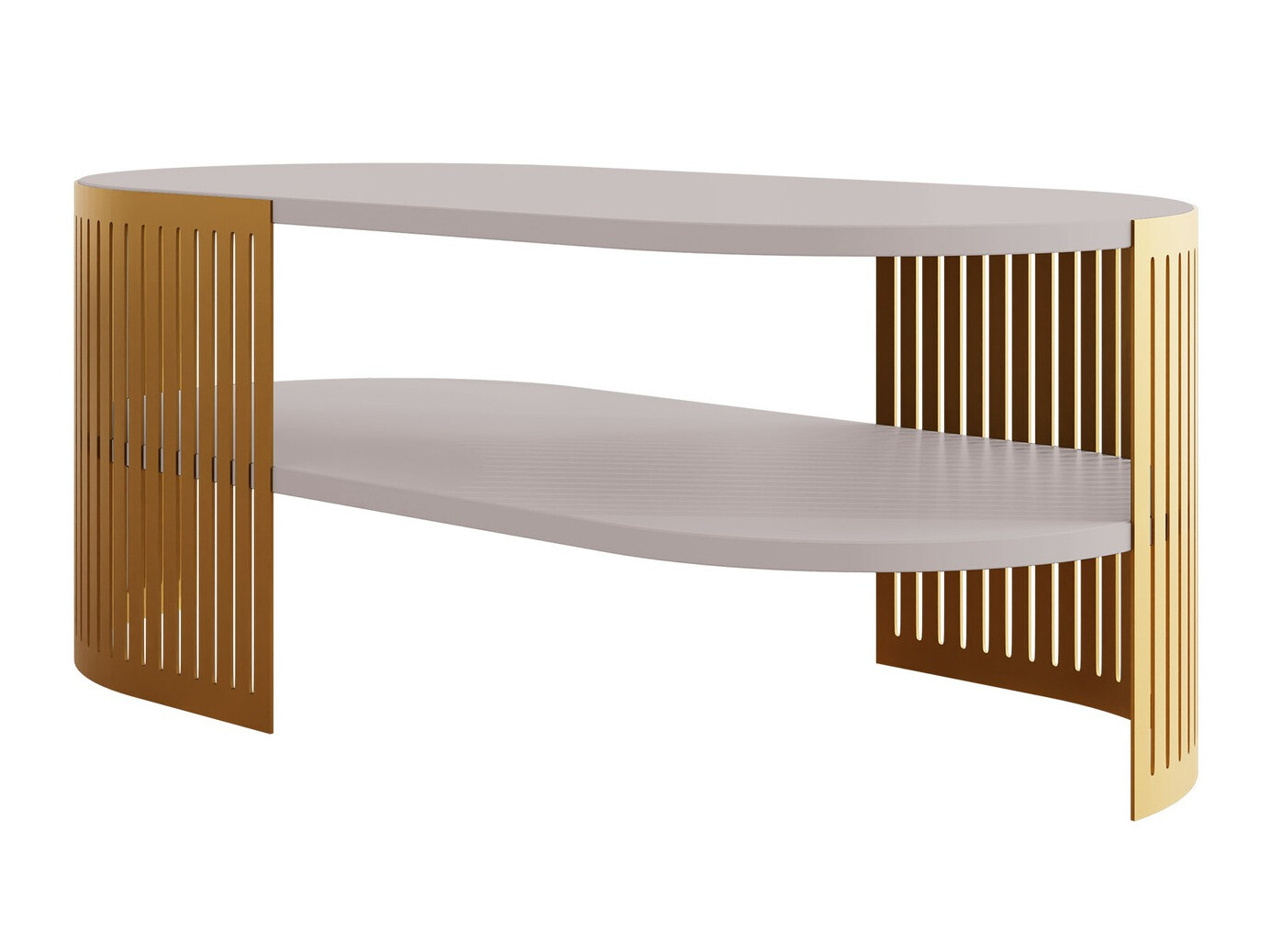 Mesa de centro Civer VII (Dourado + Caxemira)