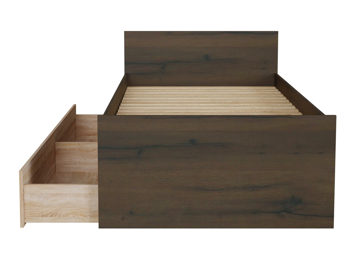 Cama Novsore 126 (Carvalho escuro)