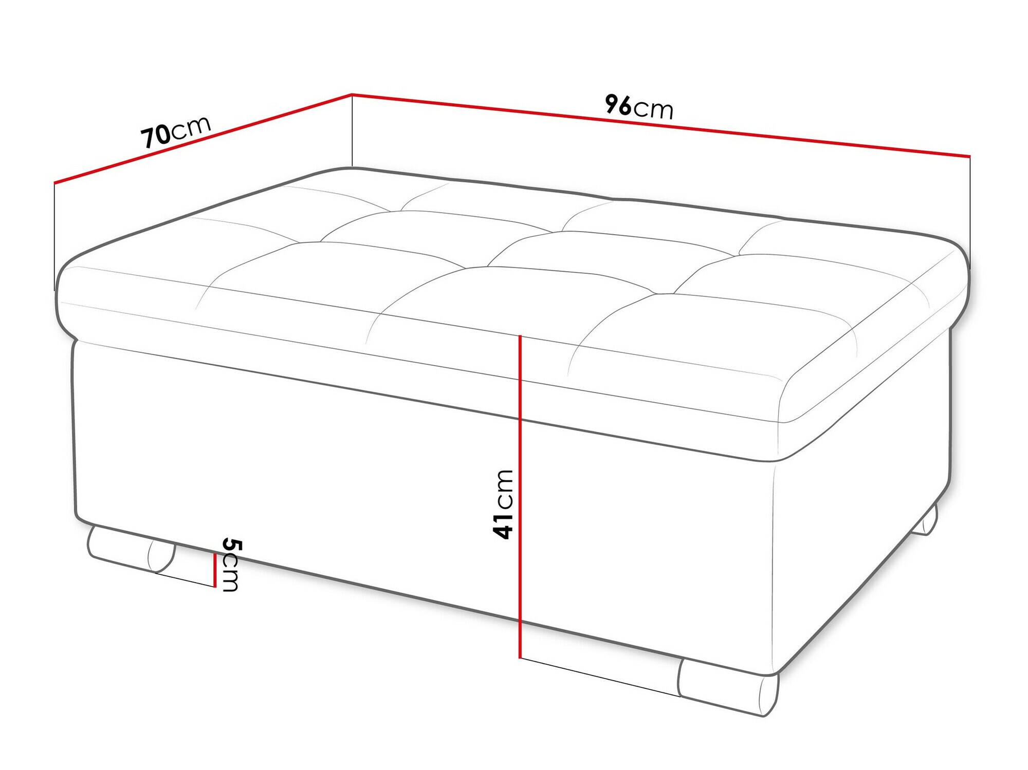 Banco estofado Comfivo 118 (Coral 75)
