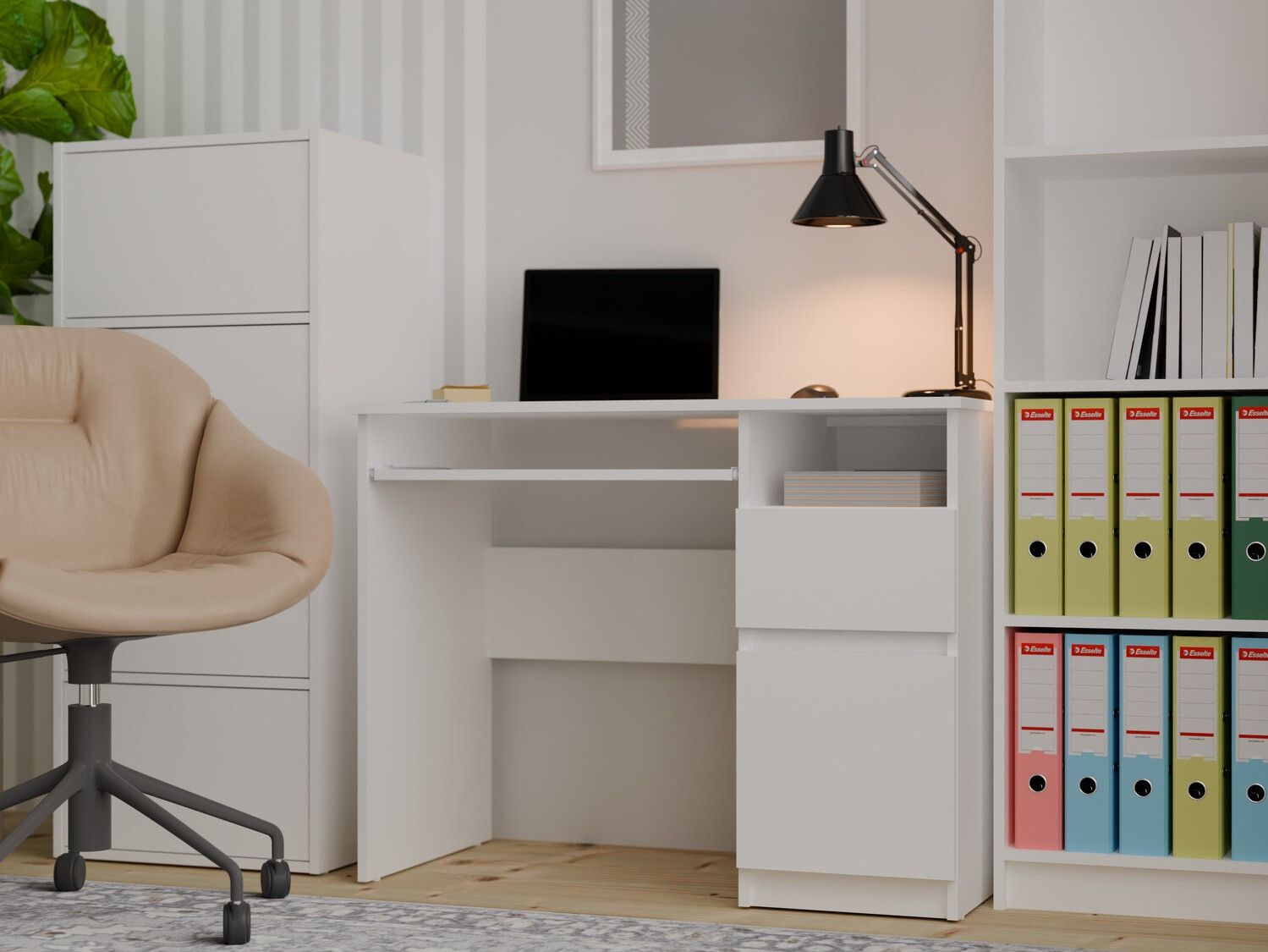 Mesa de escritório Mandeville 269 (Branco)