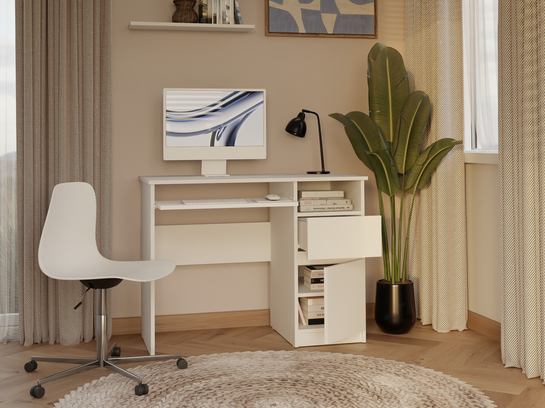 Mesa de escritório Mandeville 269 (Branco)