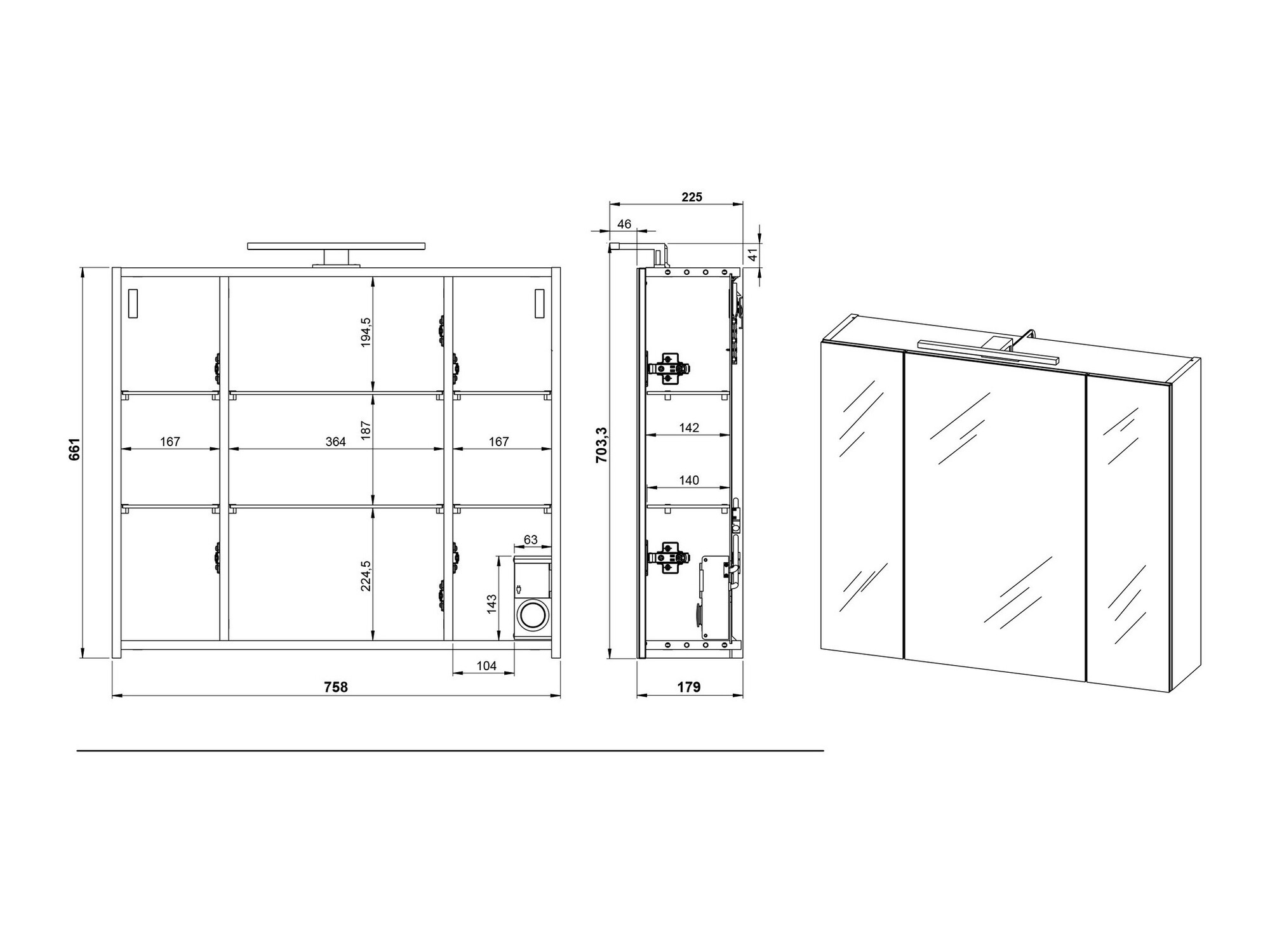 Conjunto para casa de banho Talmira 114