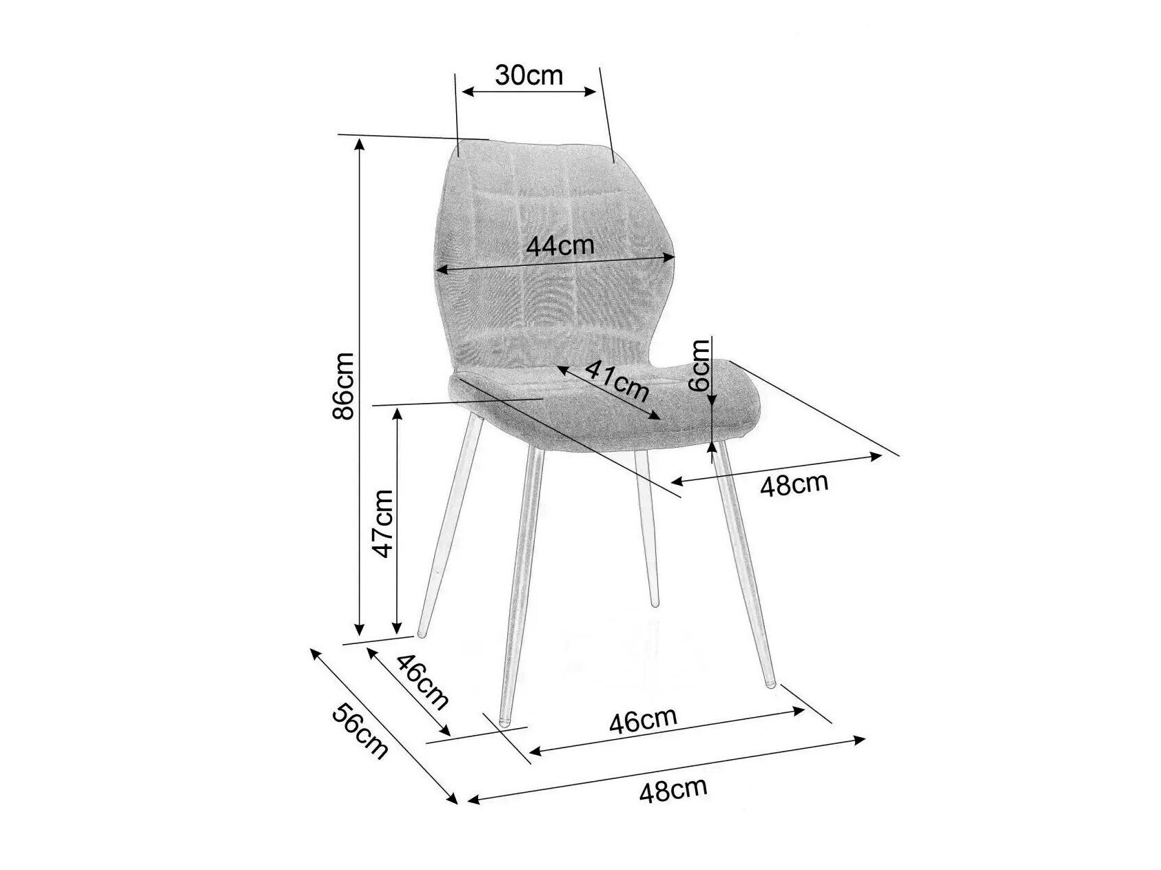 Cadeira Detroit 723 (Bege)