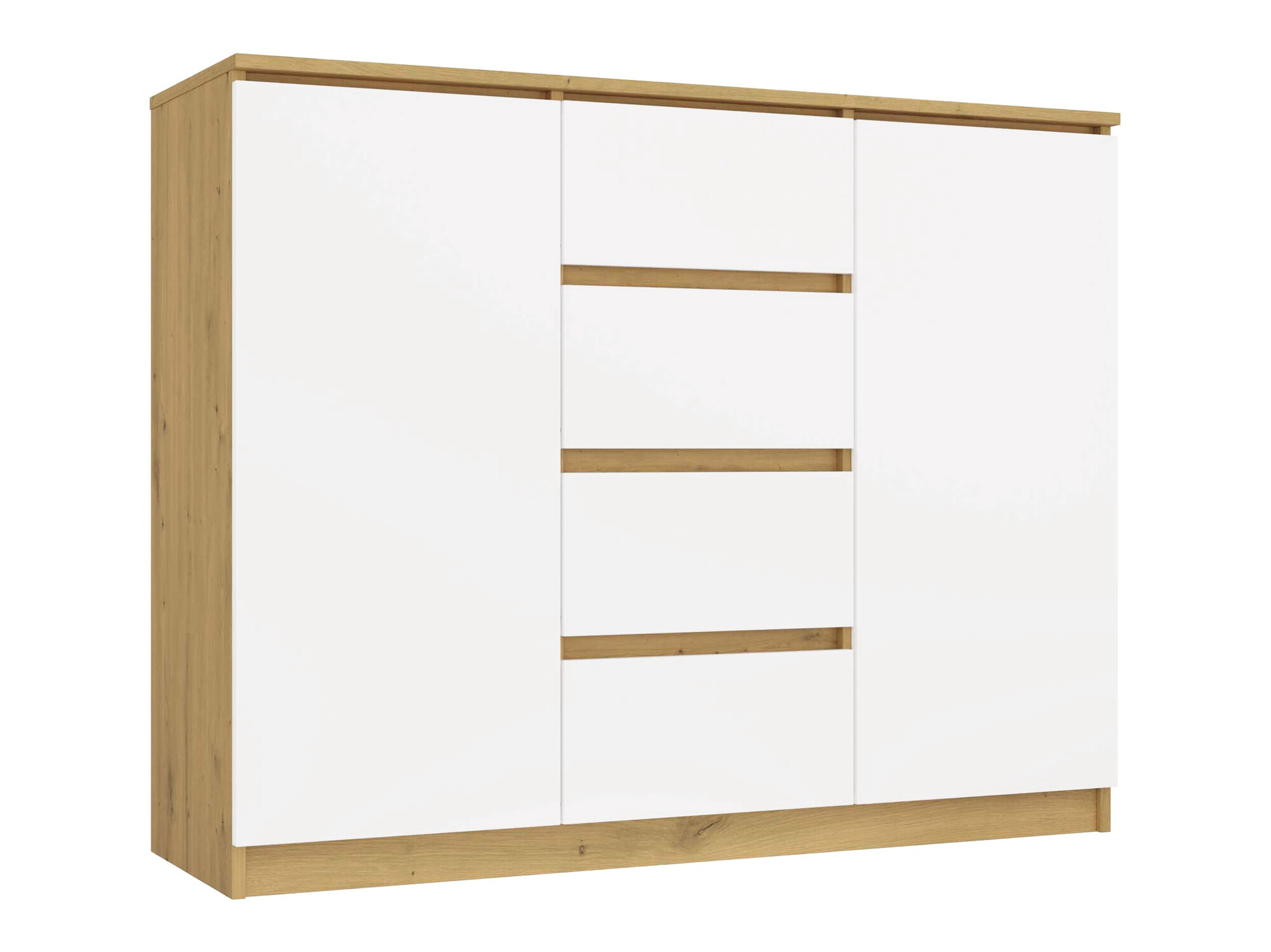 Cómoda Elbvelu 113 (Carvalho Artisan + Branco)