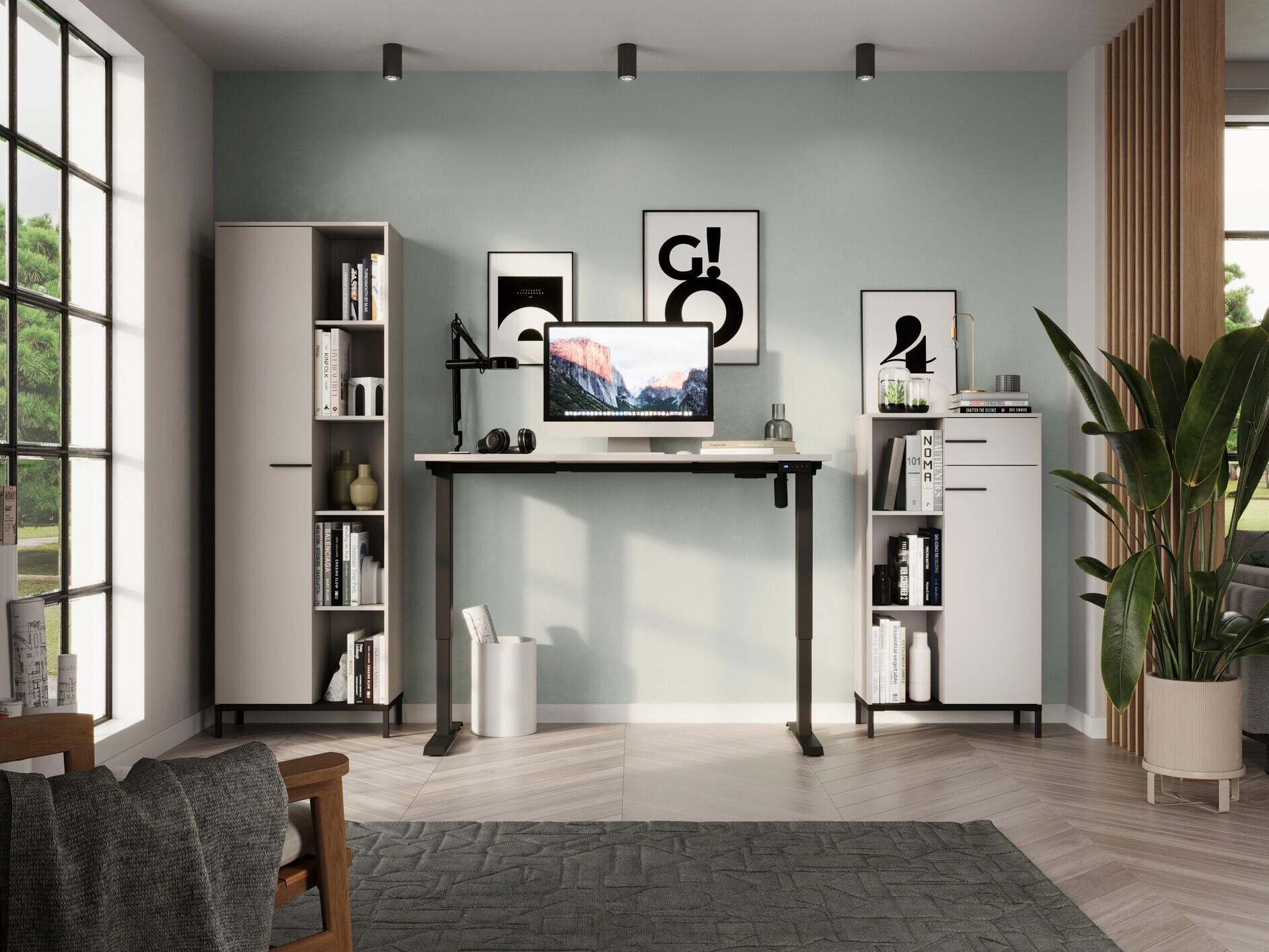 Conjunto para escritório em casa Solaro 104 (Caxemira)