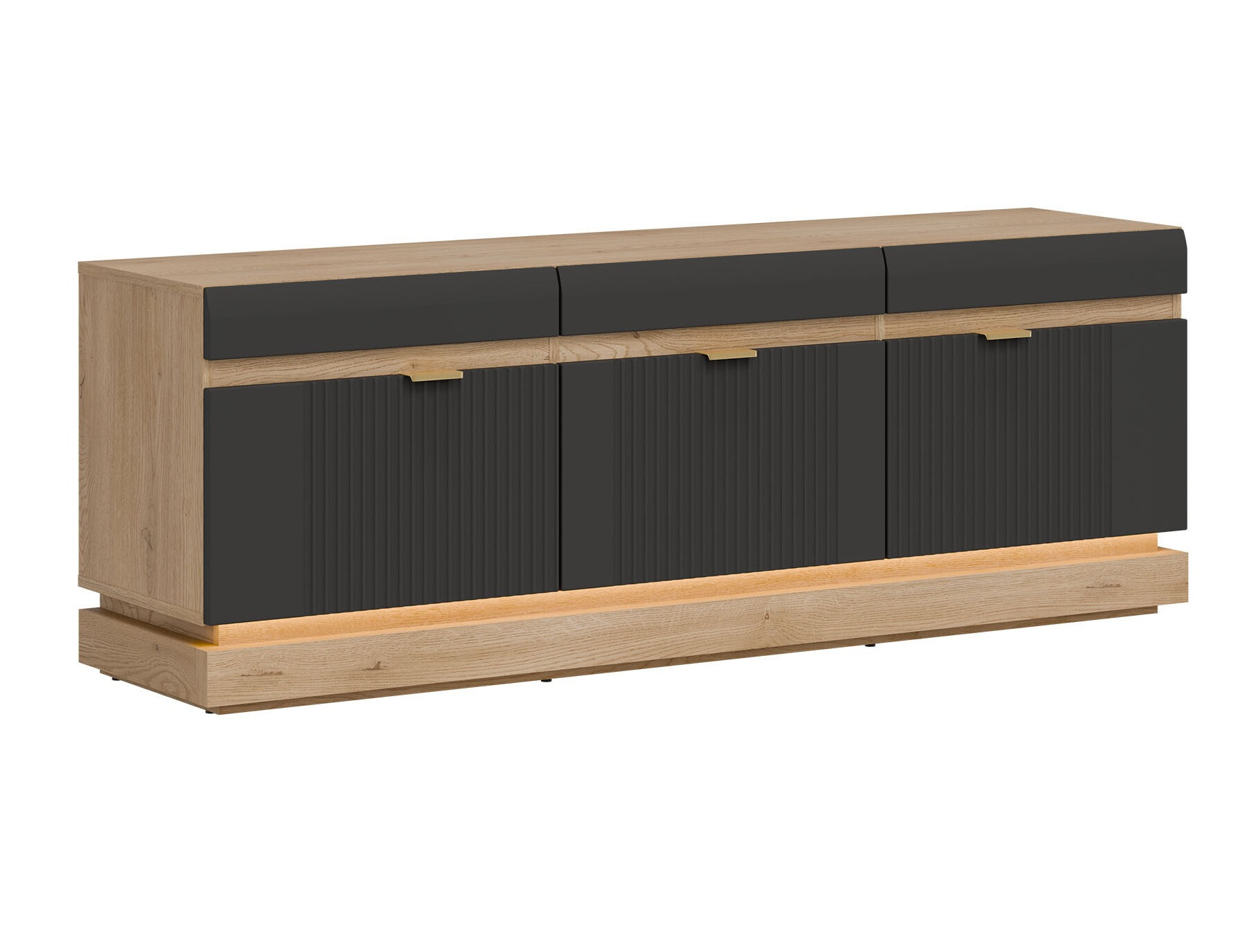 Móvel de TV Teselbu 100 (Antracite + Carvalho Torro)