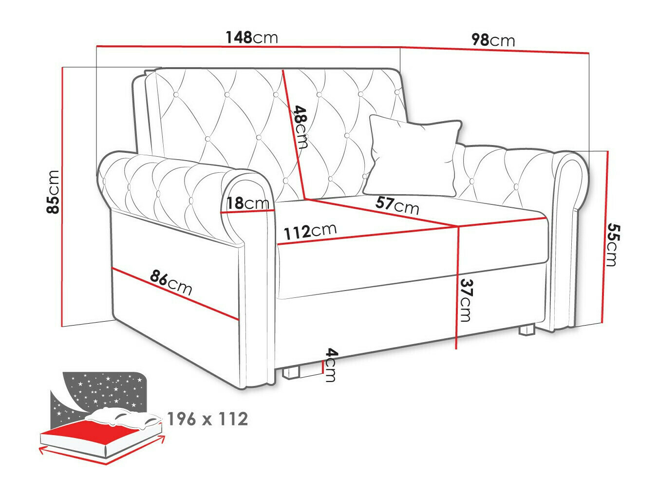 Sofá-cama SP5259